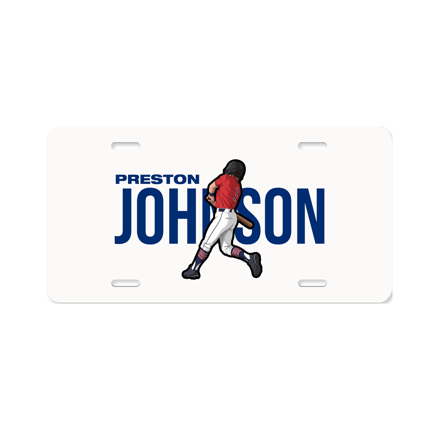 License Plate — Player Name in Classic