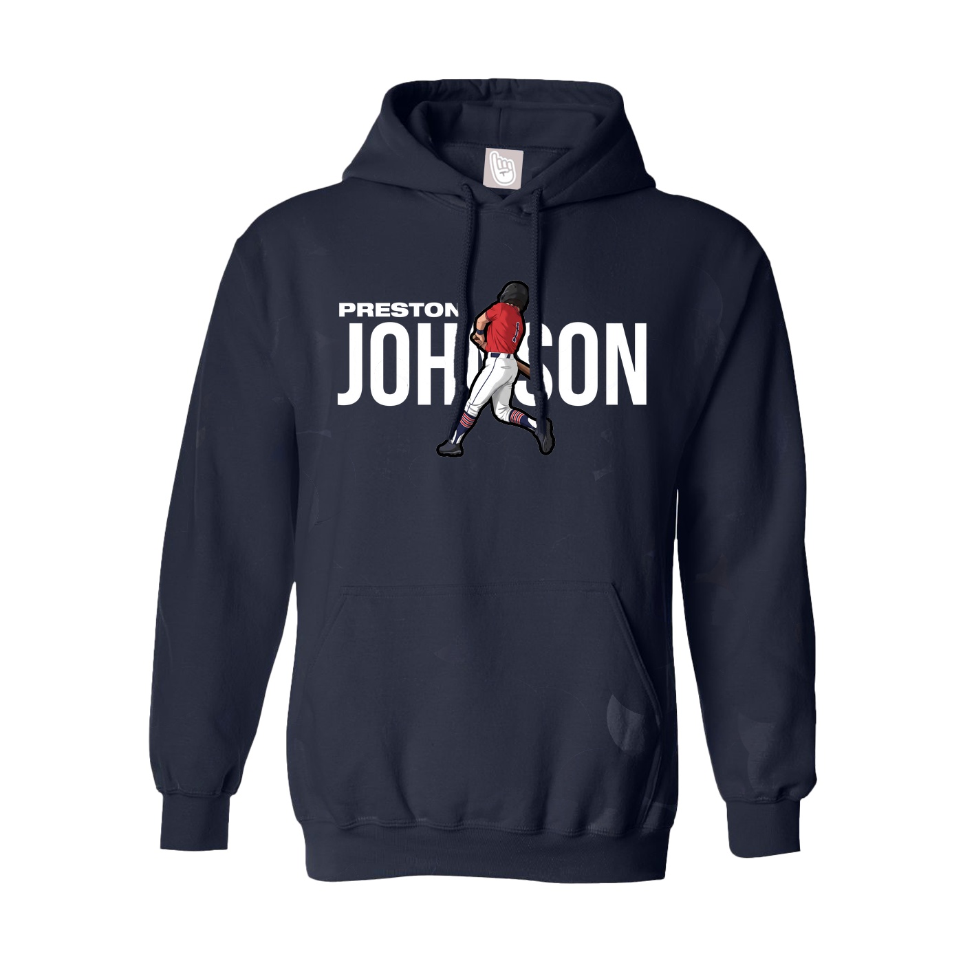 Youth Hoodie — Player Name in Navy