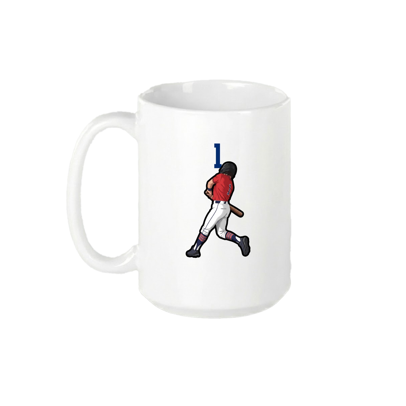 15oz Coffee Mug — Number Top in White