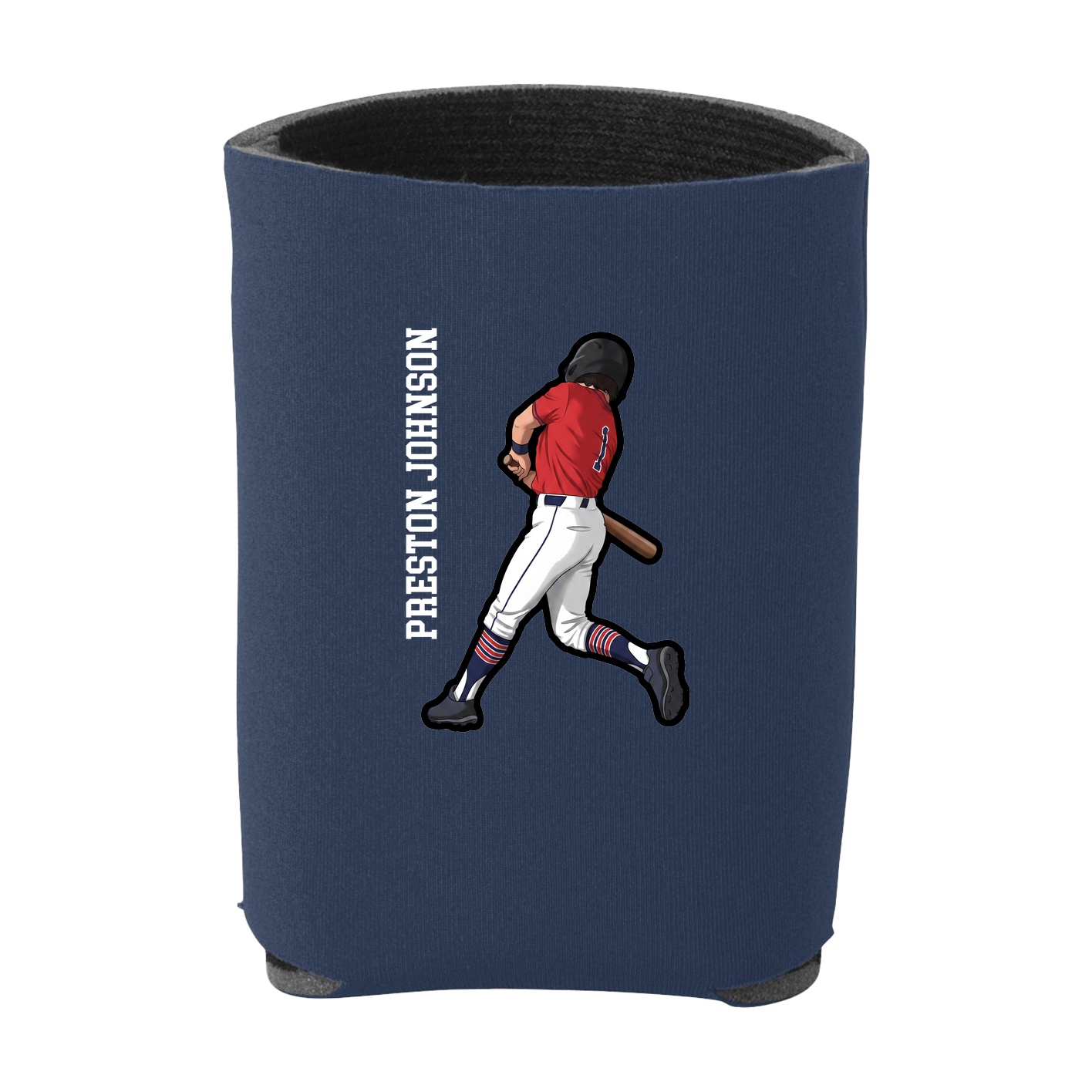 Can Holder — Name Vertical in Navy