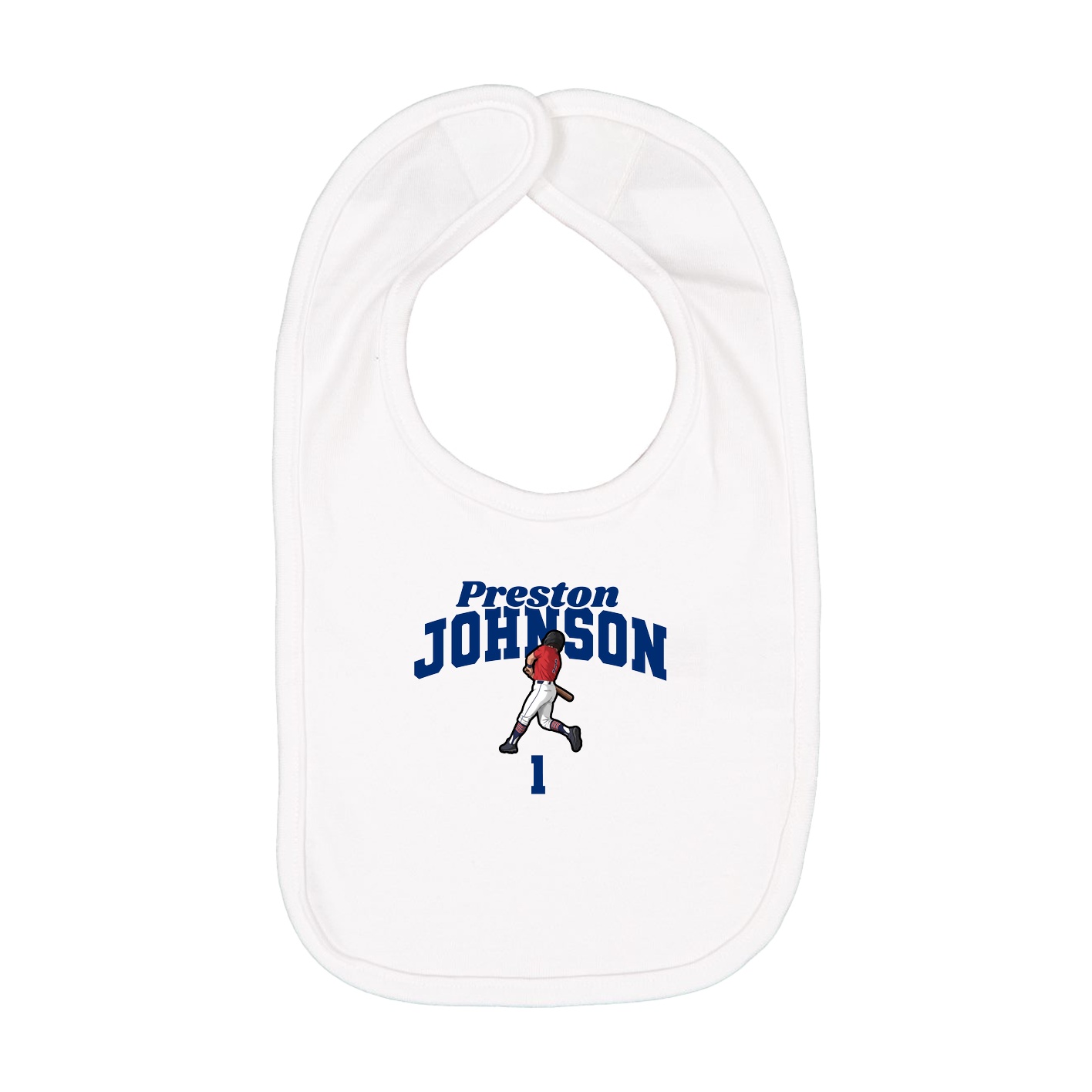 Infant Bib — Signature Arch in White