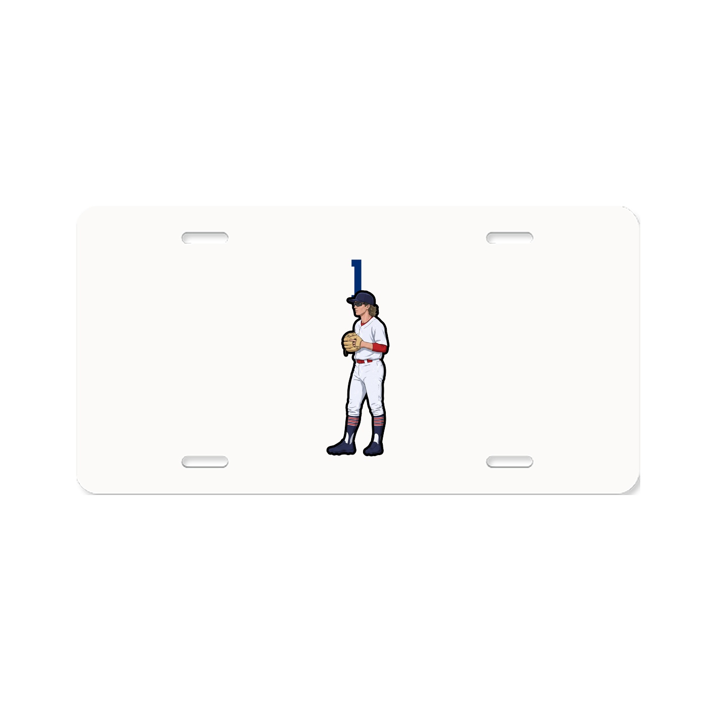 License Plate — Number Top in Classic