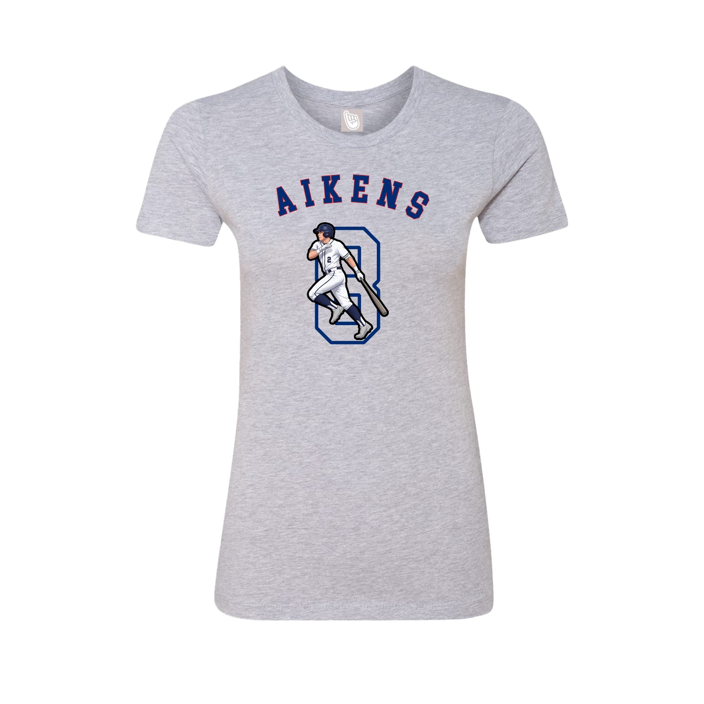 Fitted Women's Tee — Shirsey Arch in Grey