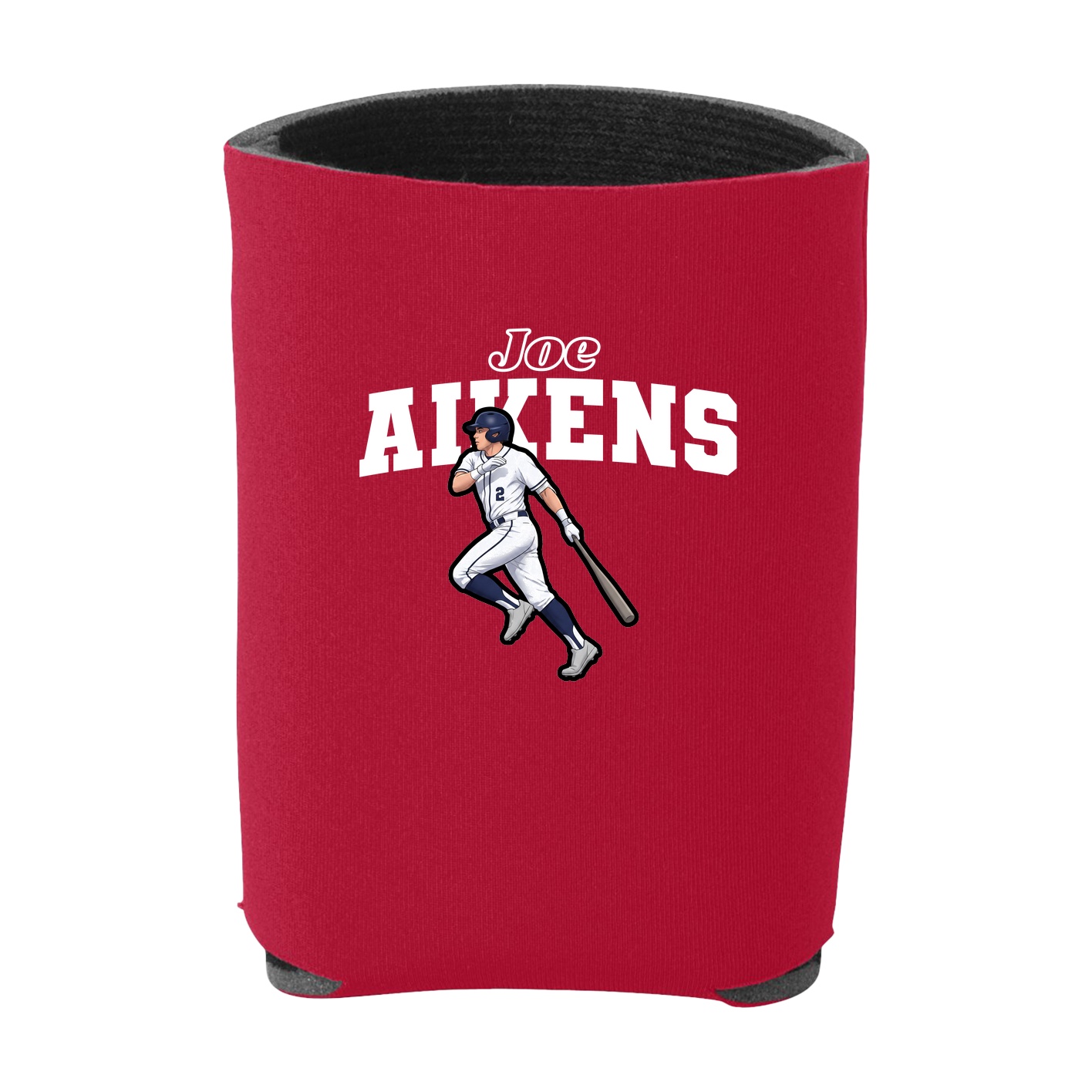Can Holder — Name Arch in Red