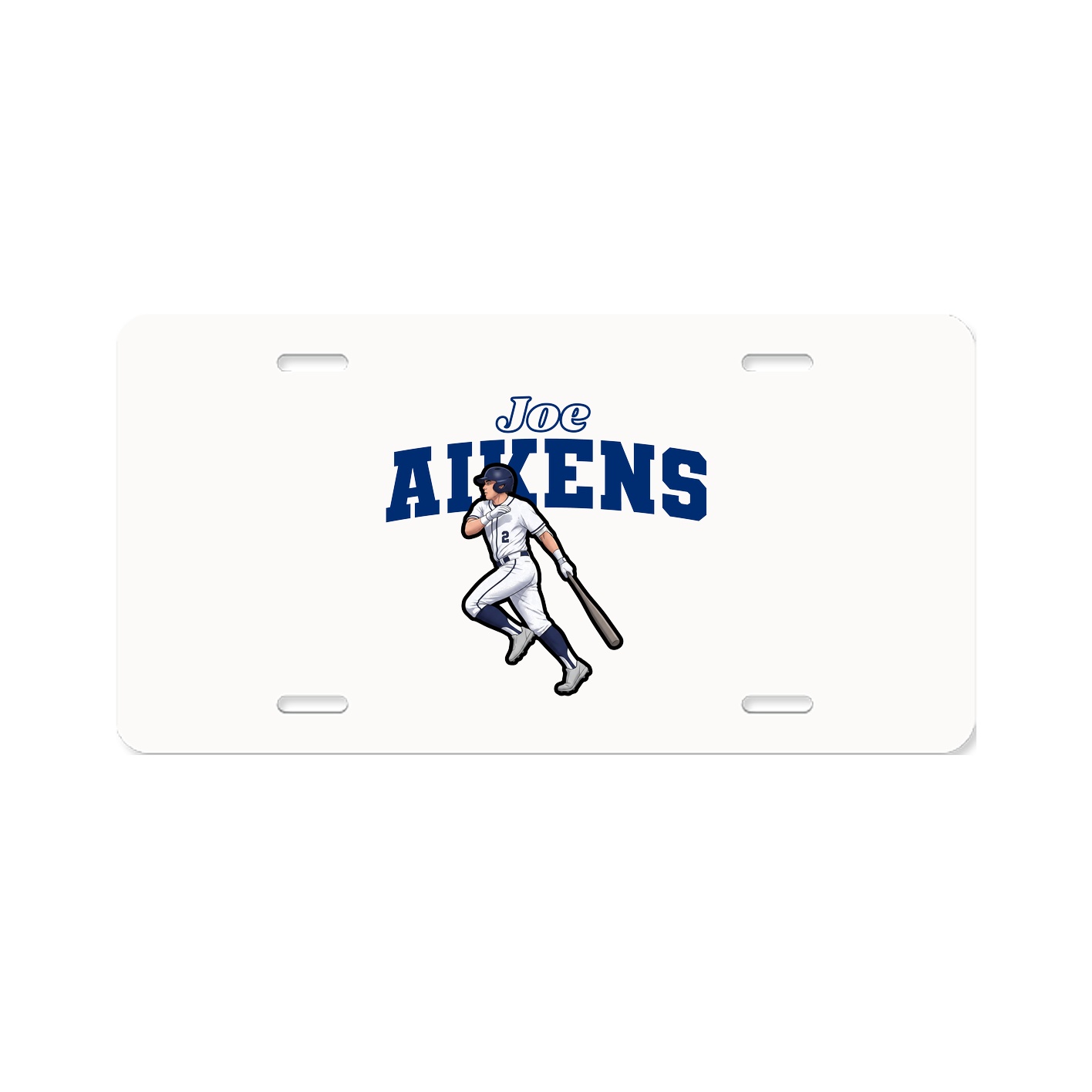 License Plate — Name Arch in Classic