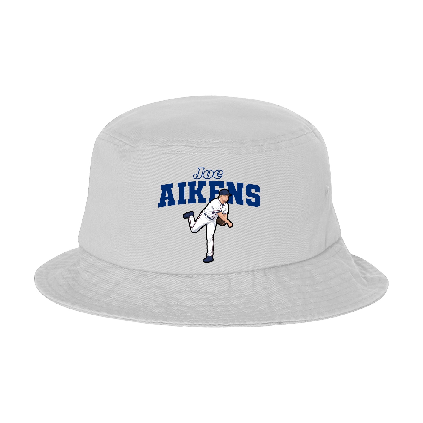 Bucket Cap — Name Arch in White