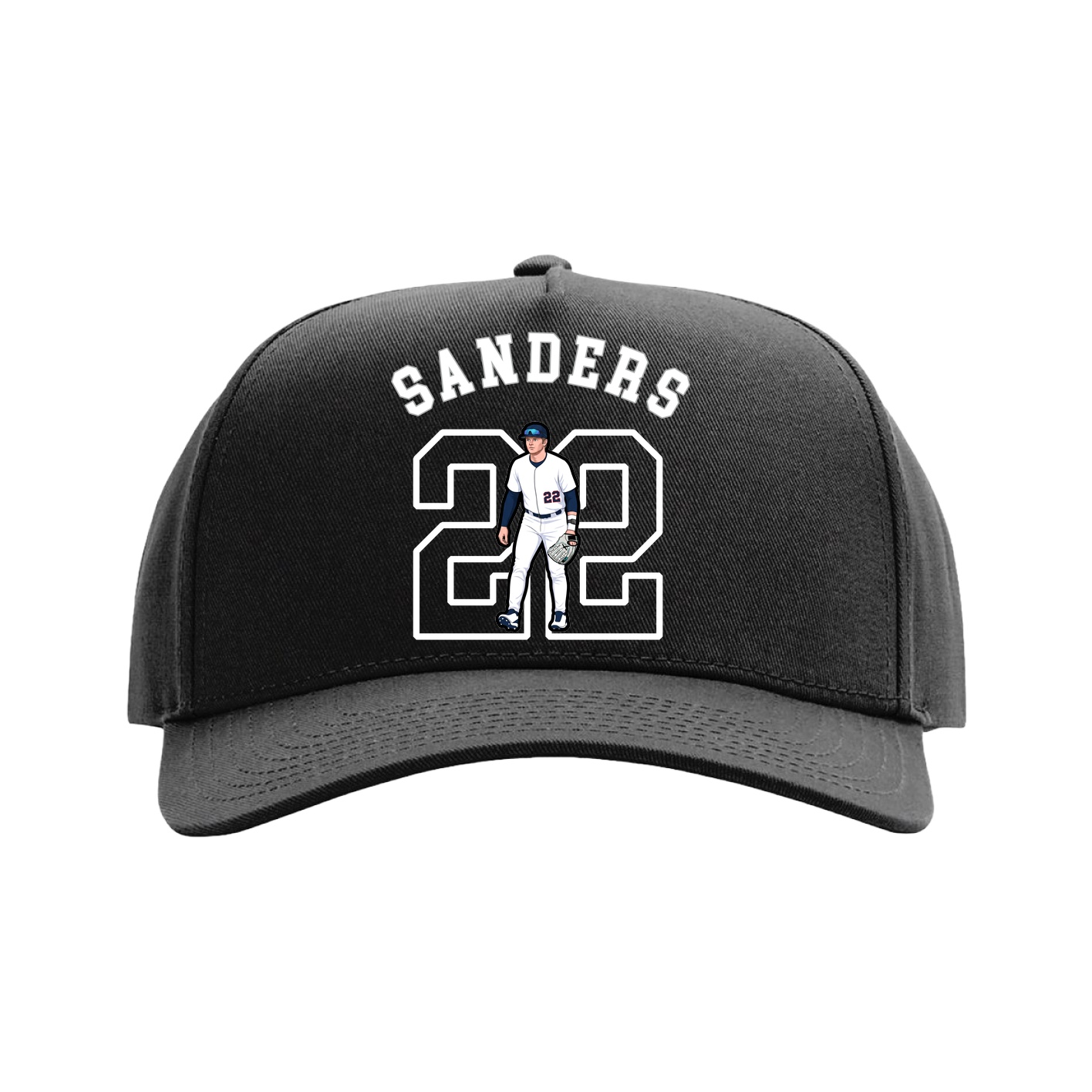 Full Fabric Five-Panel Champ Cap