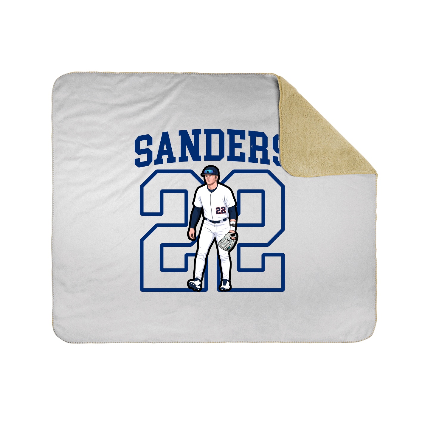 Throw Blanket — Shirsey in White
