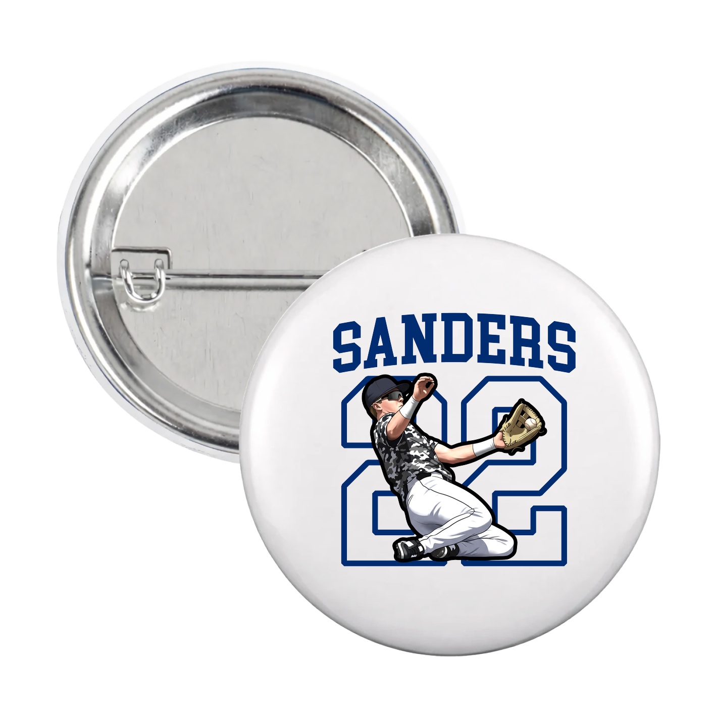 Game Day Button — Shirsey in White