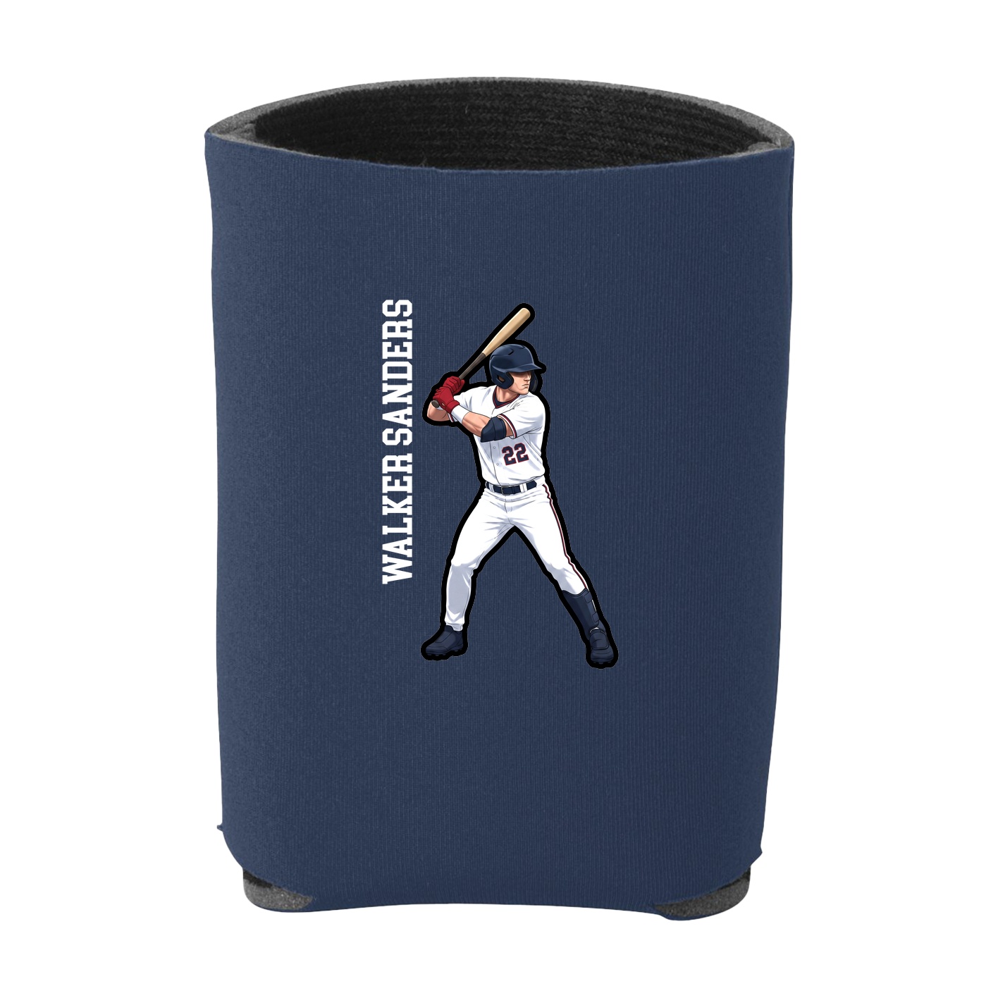 Can Holder — Name Vertical in Navy