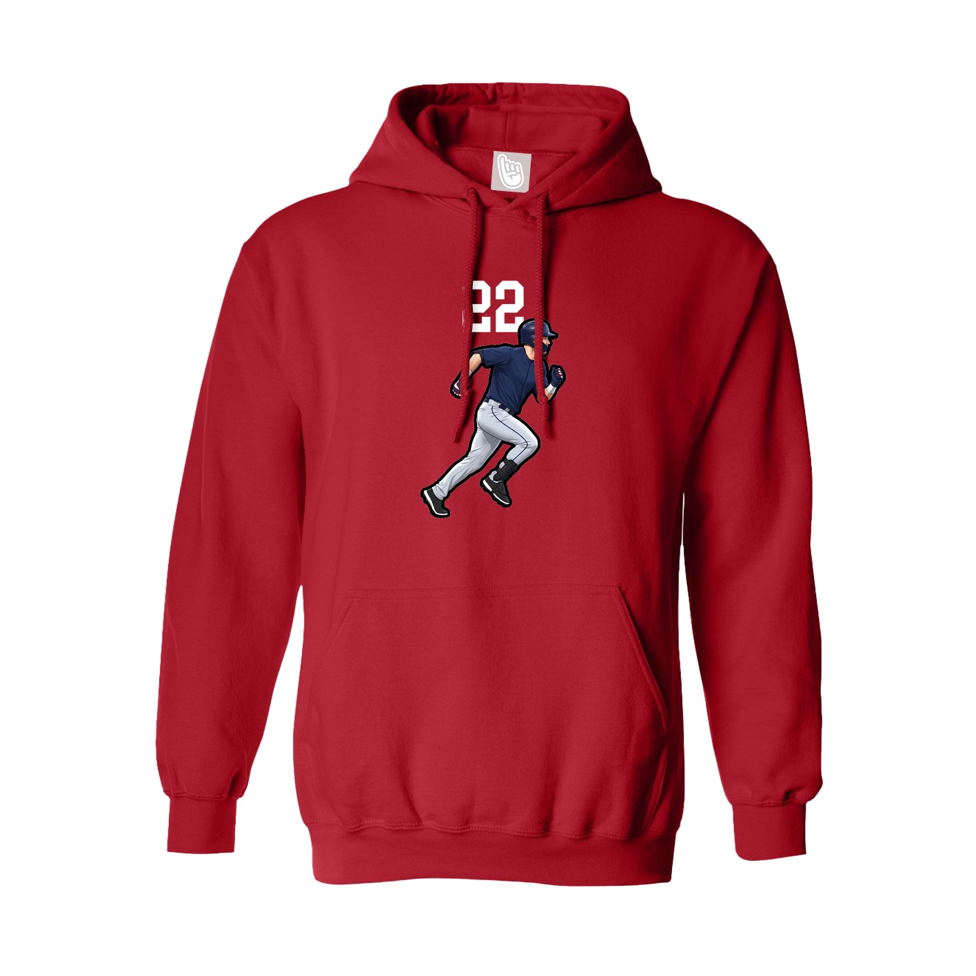 Hoodie — Number Top in Red