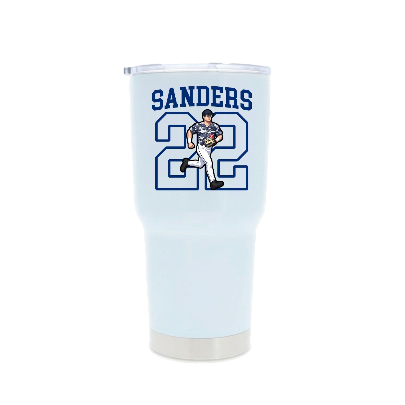 30oz Stainless Steel Tumbler — Shirsey in White