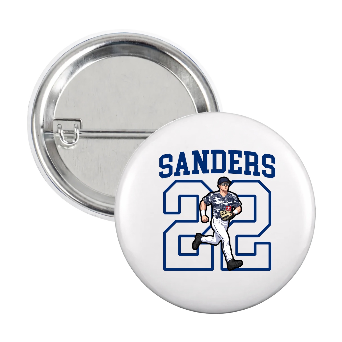 Game Day Button — Shirsey in White