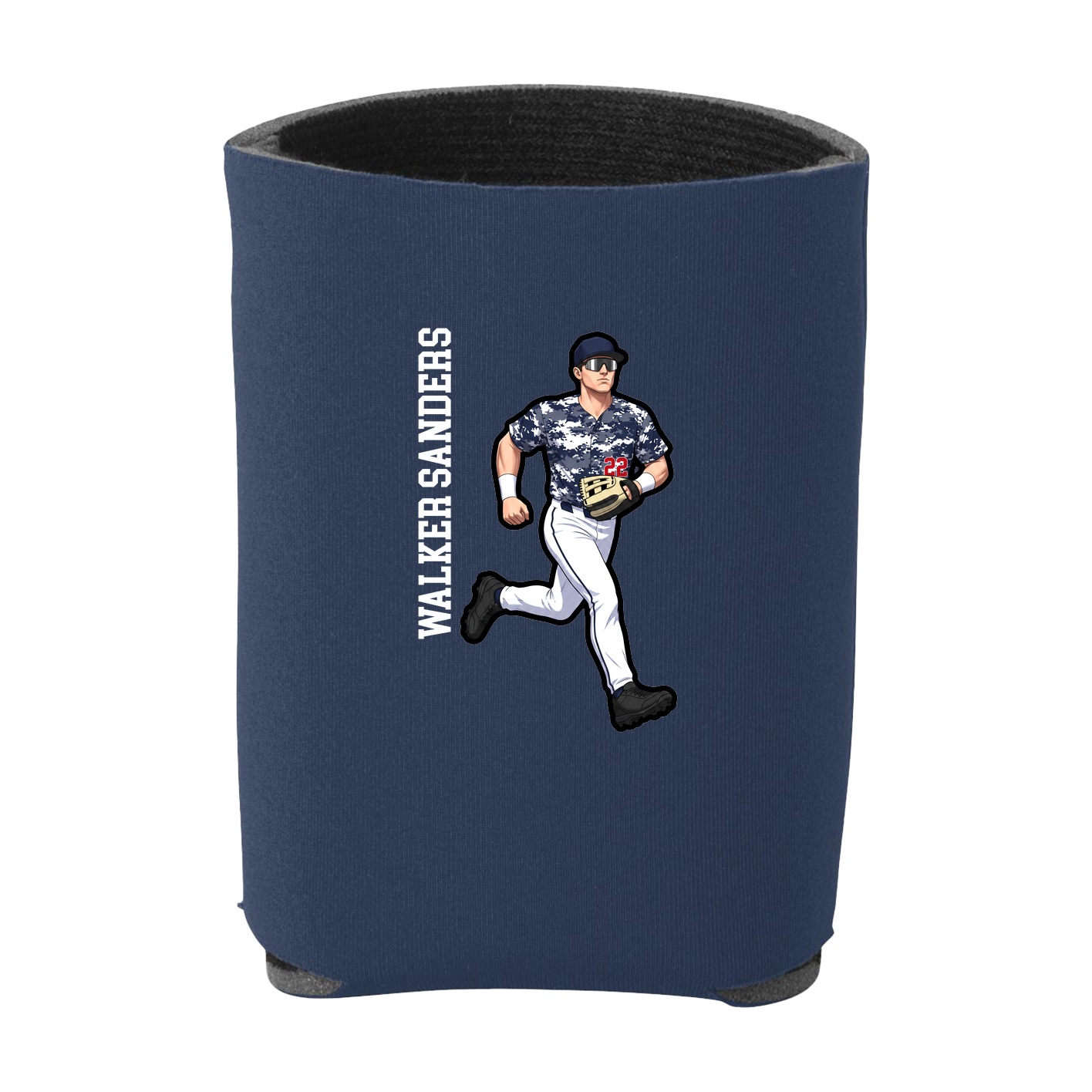 Can Holder — Name Vertical in Navy