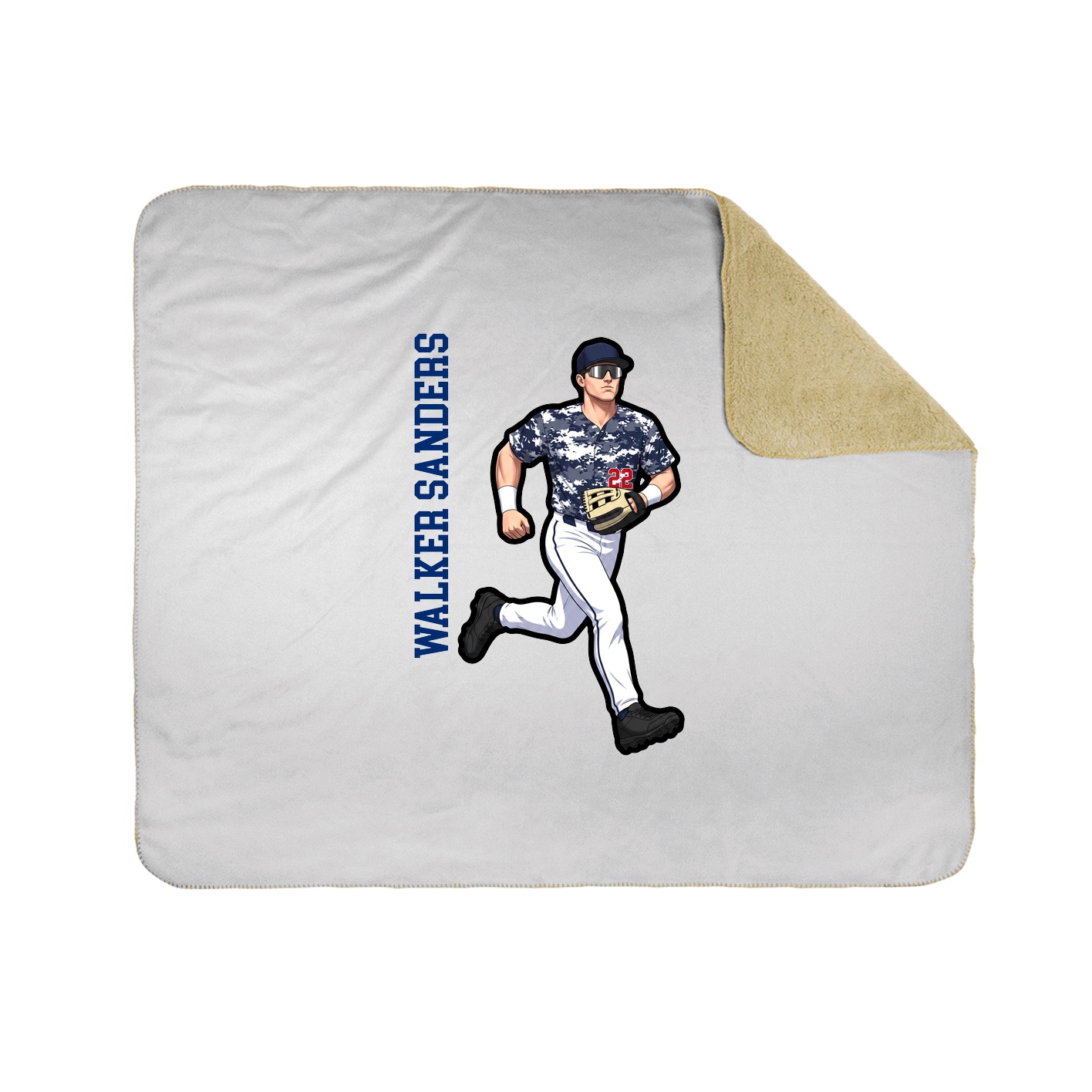 50x60 Sherpa Lined Throw Blanket