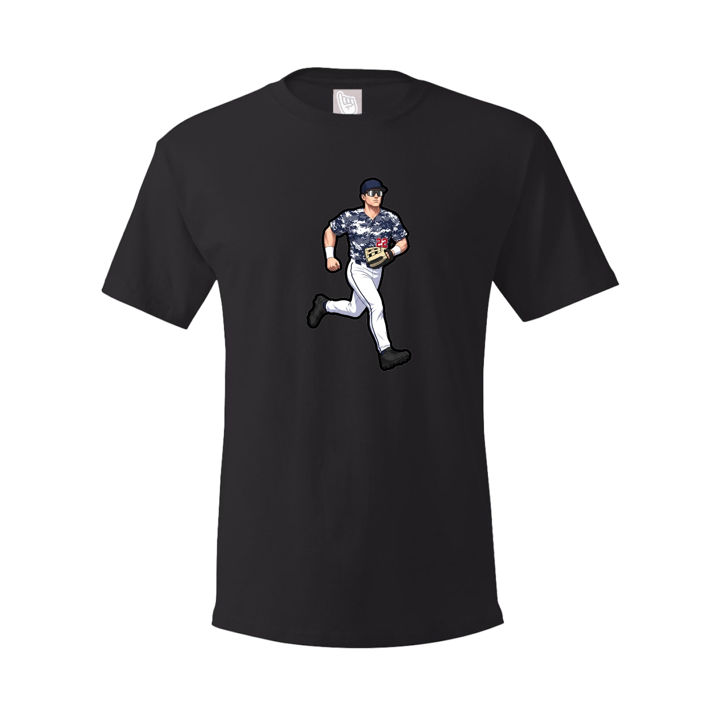 Youth Tee — Name Vertical in Black
