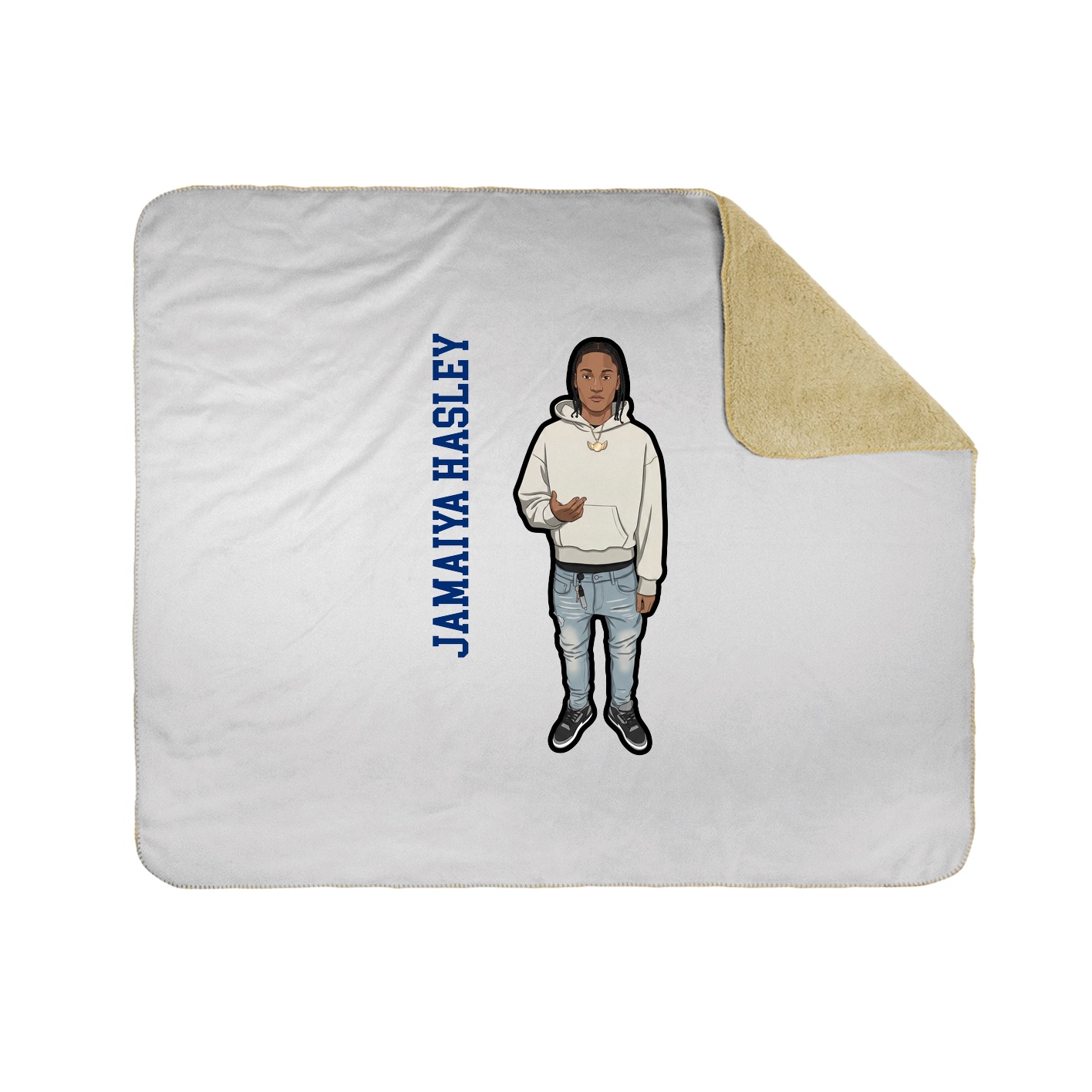 50x60 Sherpa Lined Throw Blanket