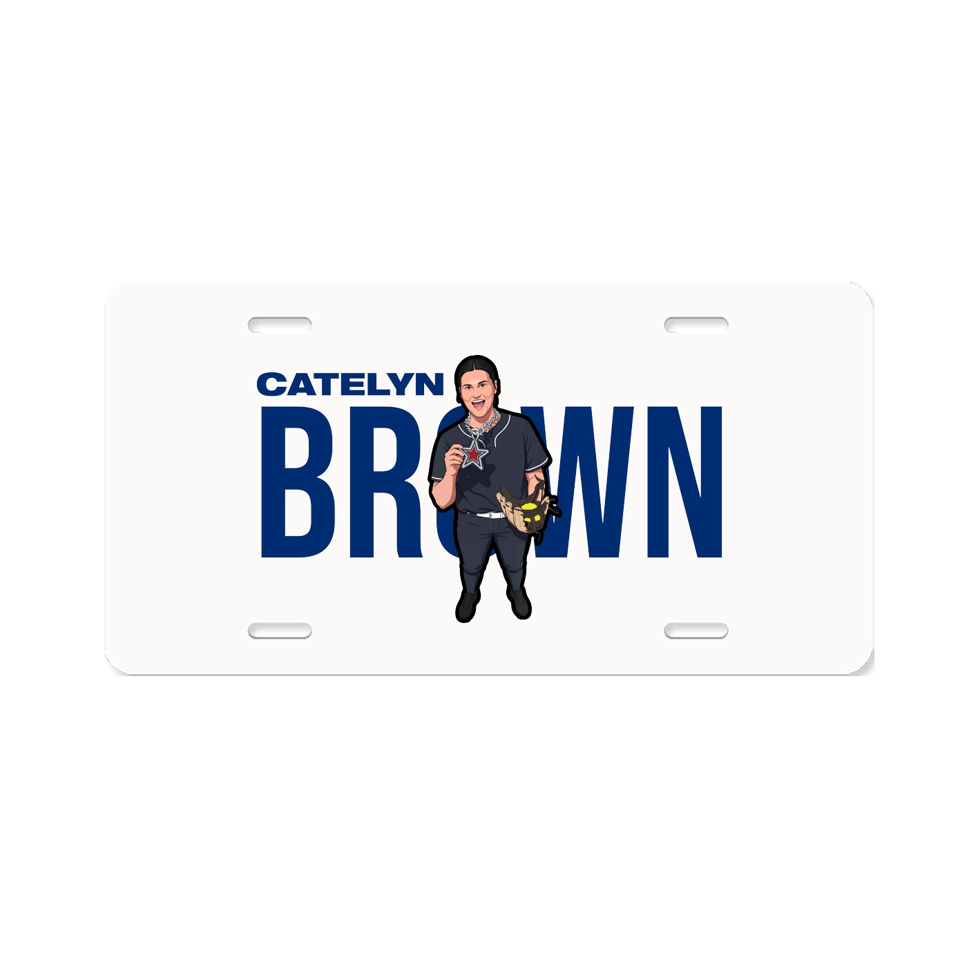 License Plate — Player Name in Classic