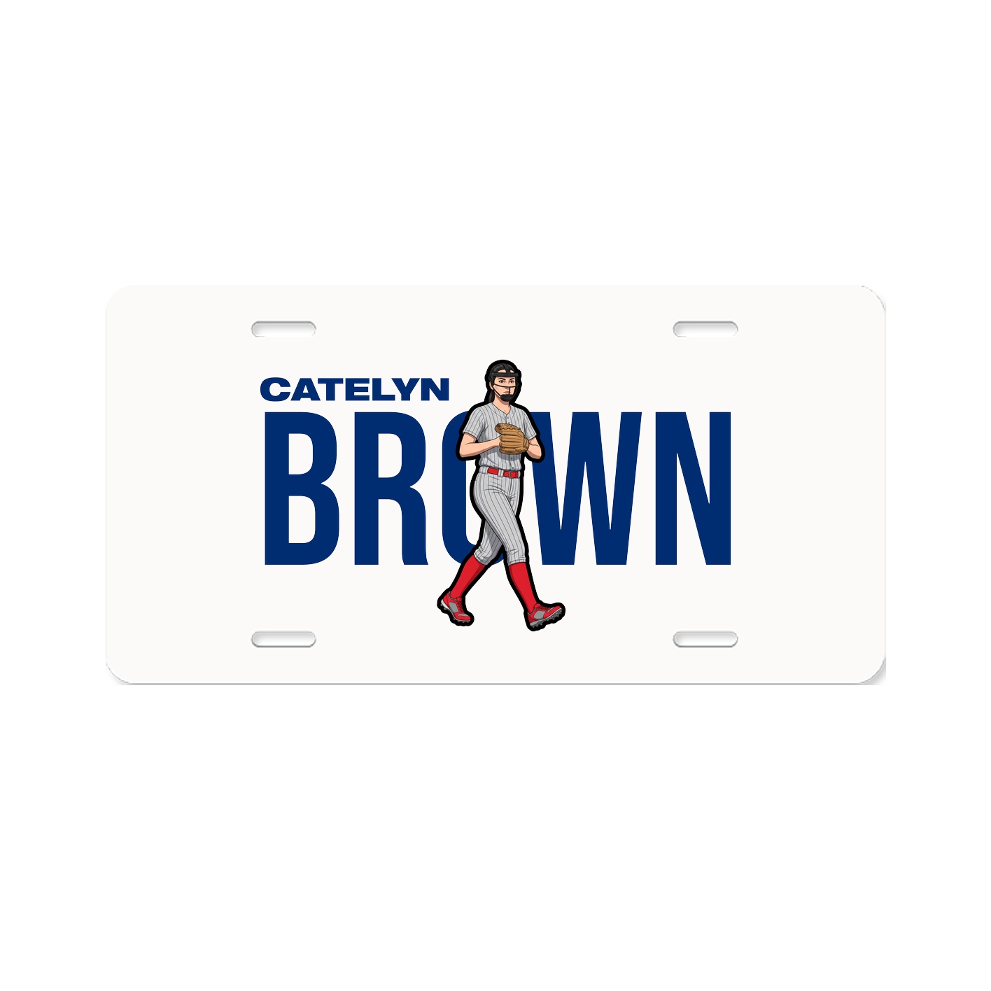 License Plate — Player Name in Classic