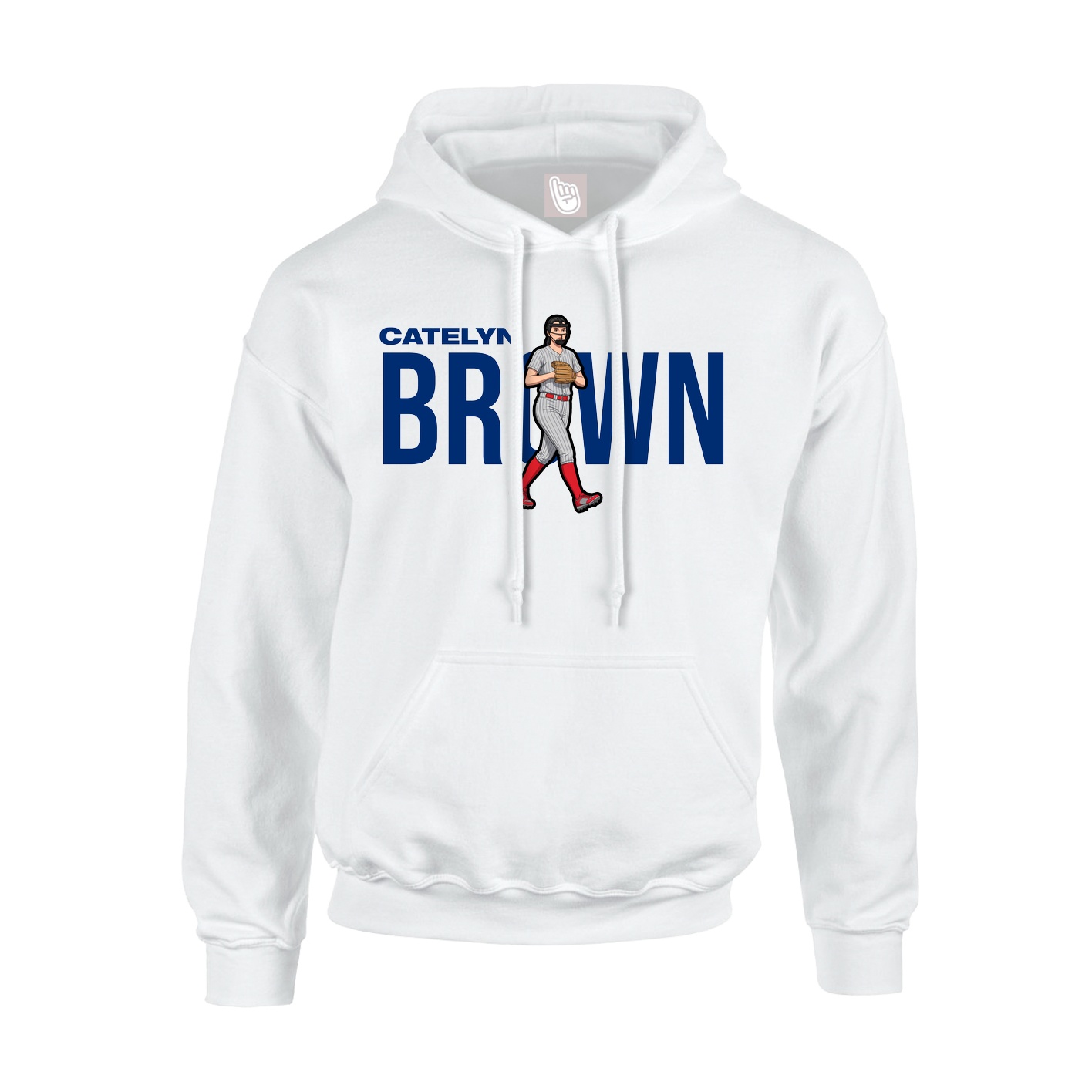Youth Hoodie — Player Name in White