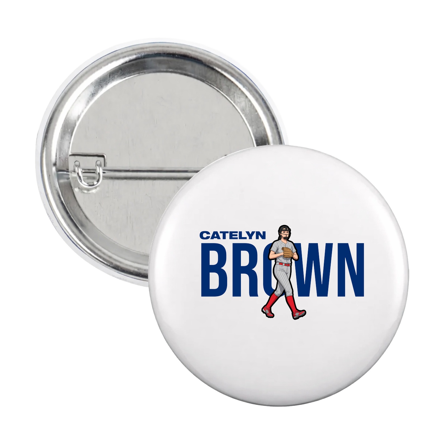 Game Day Button — Player Name in White