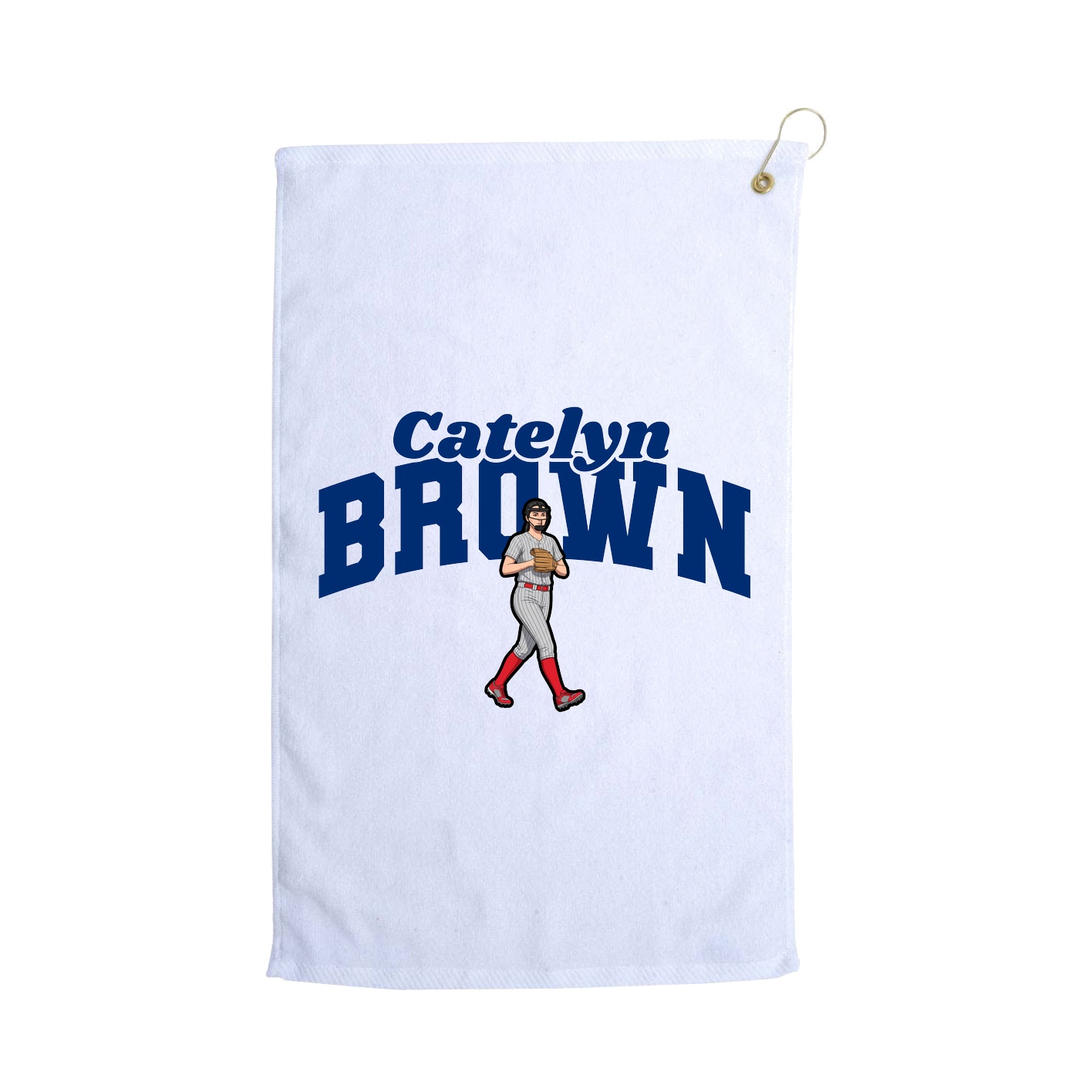 Golf Towel — Signature Arch in White