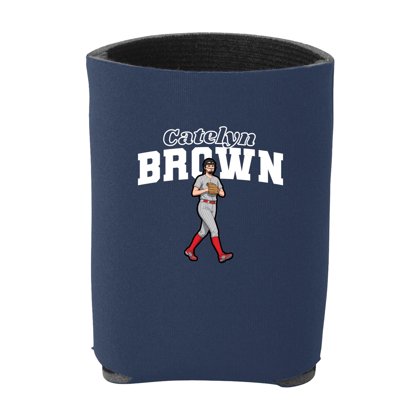 Can Holder — Name Arch in Navy