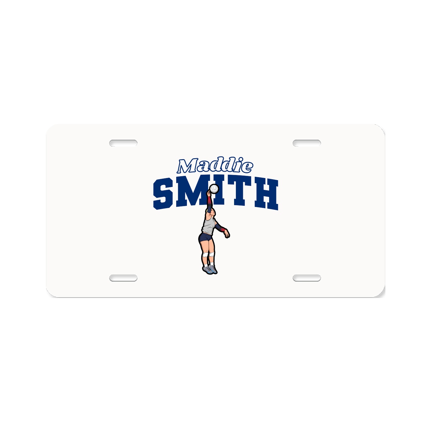 License Plate — Name Arch in Classic