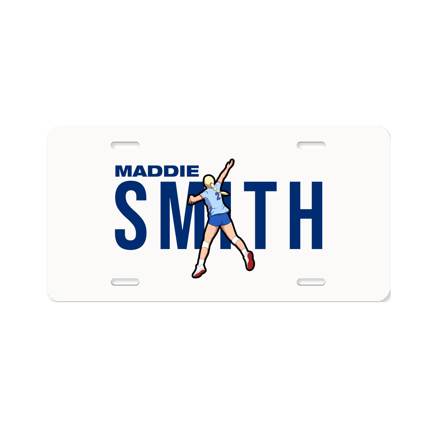 License Plate — Player Name in Classic