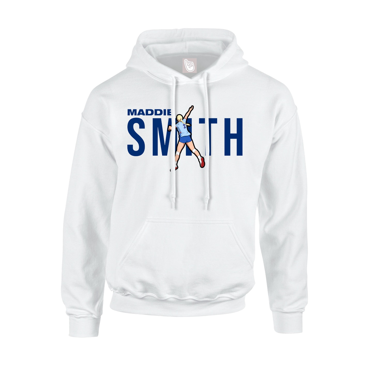 Hoodie — Player Name in White