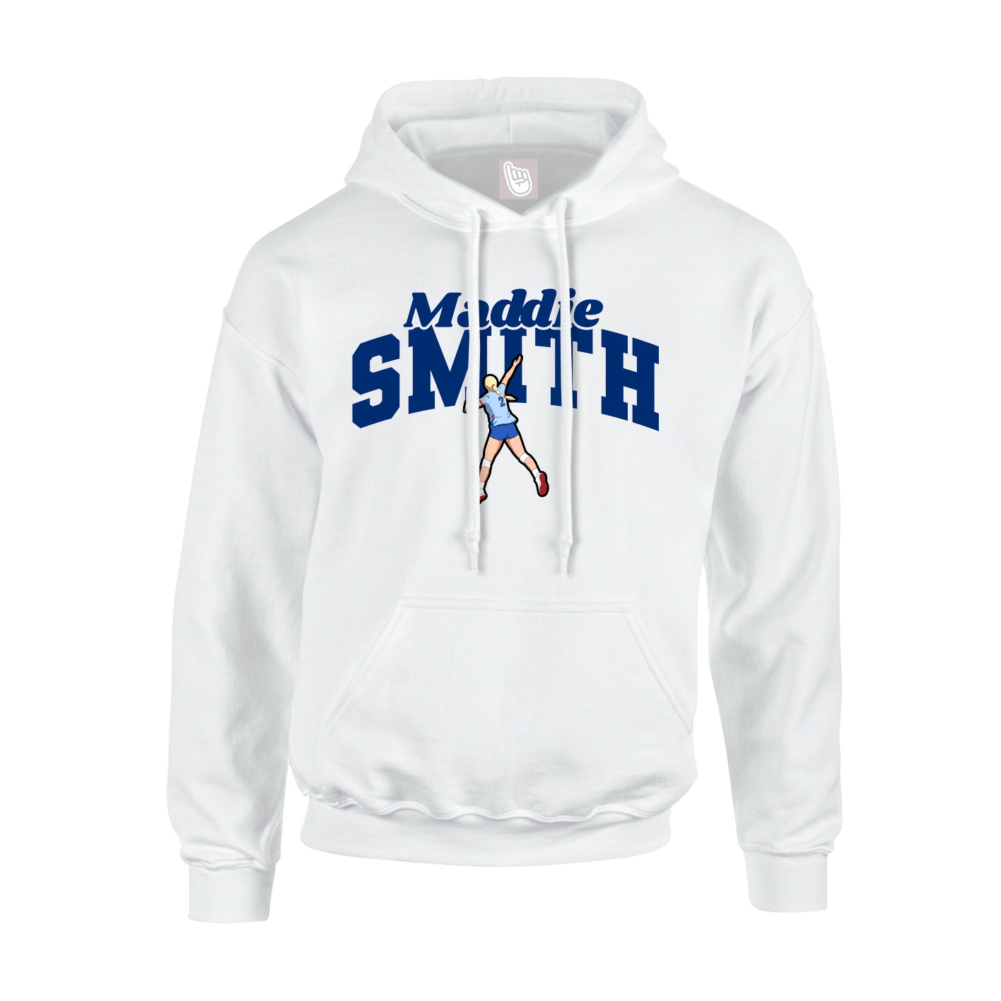 Hoodie — Signature Arch in White