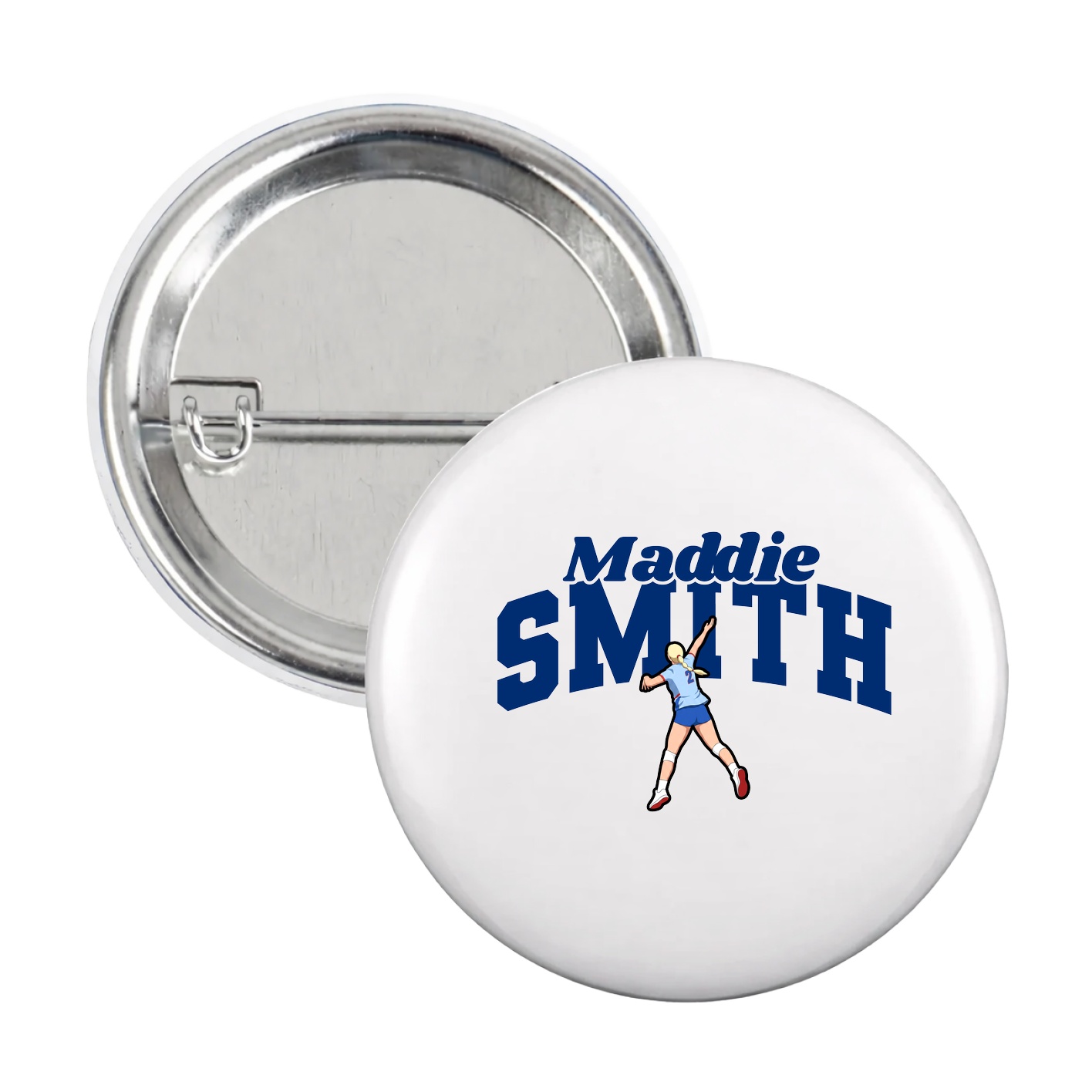 Game Day Button — Signature Arch in White