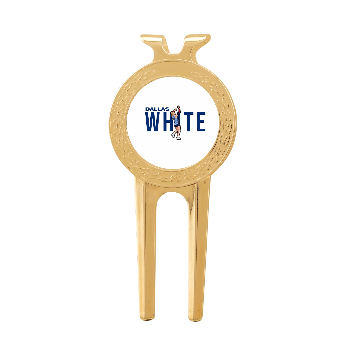 Divot Tool with Ball Marker — Player Name in Classic