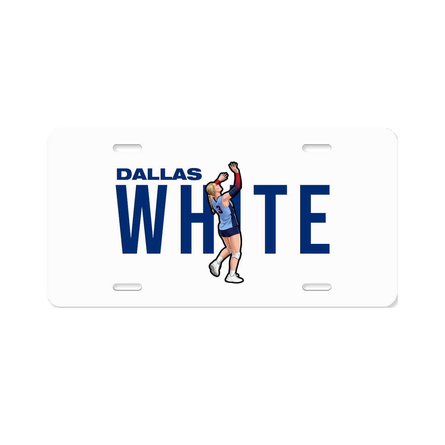 License Plate — Player Name in Classic