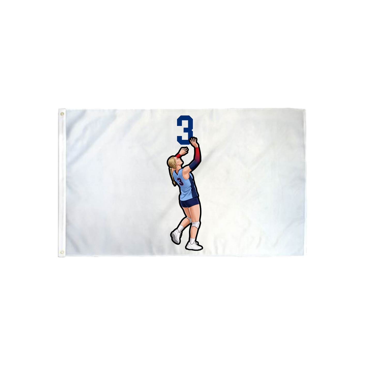 3x5 Flag — Number Top in Classic