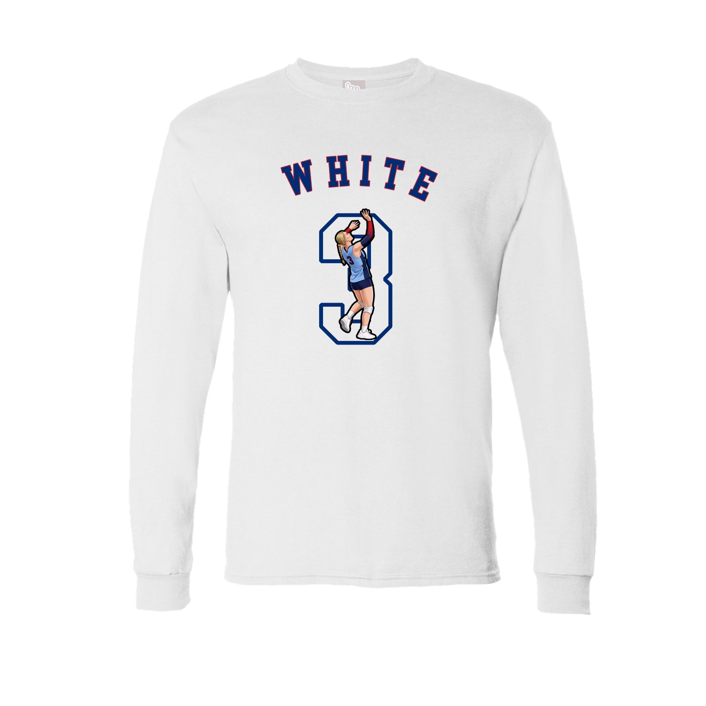 Long Sleeve Tee — Shirsey Arch in White