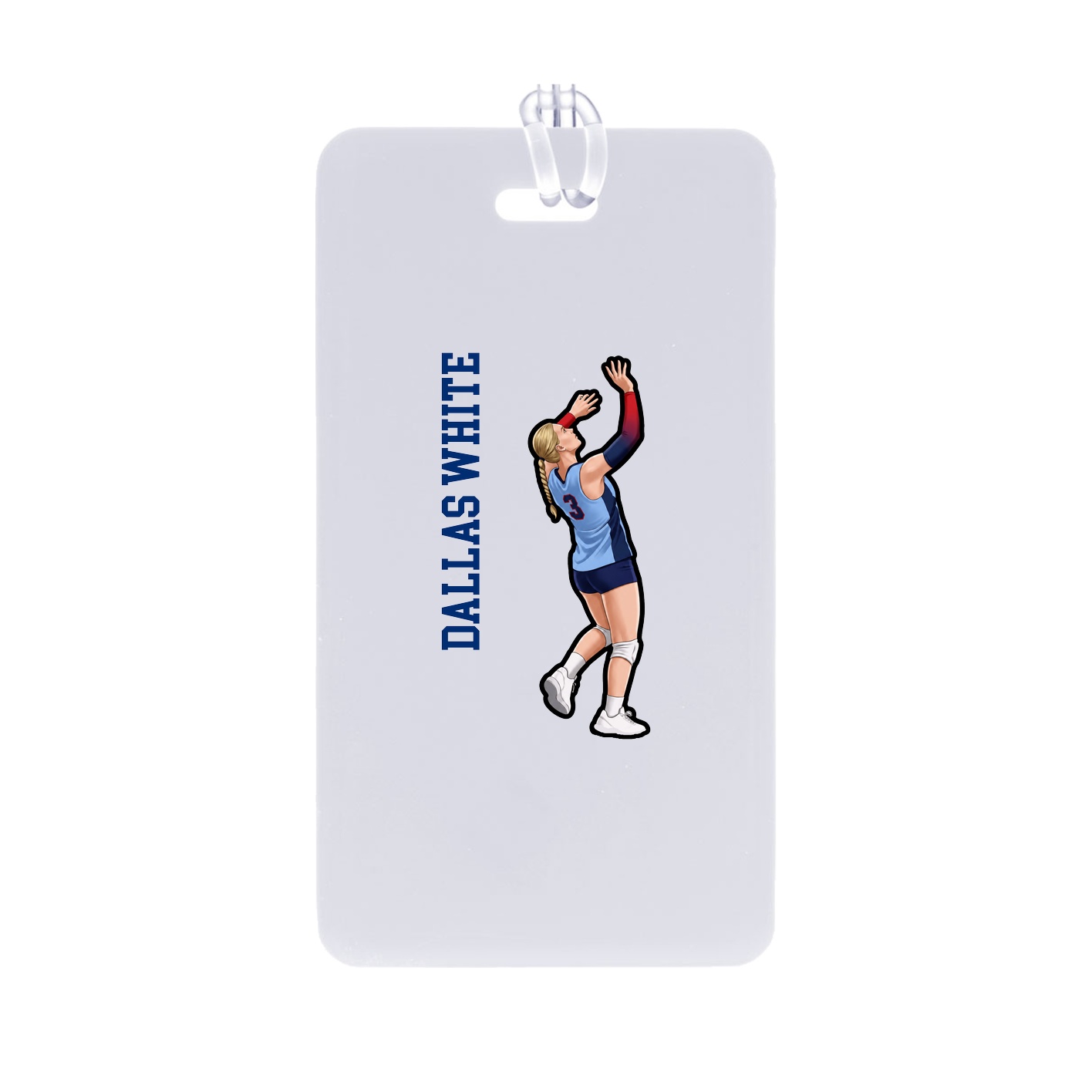 Bag Tag — Name Vertical in Classic
