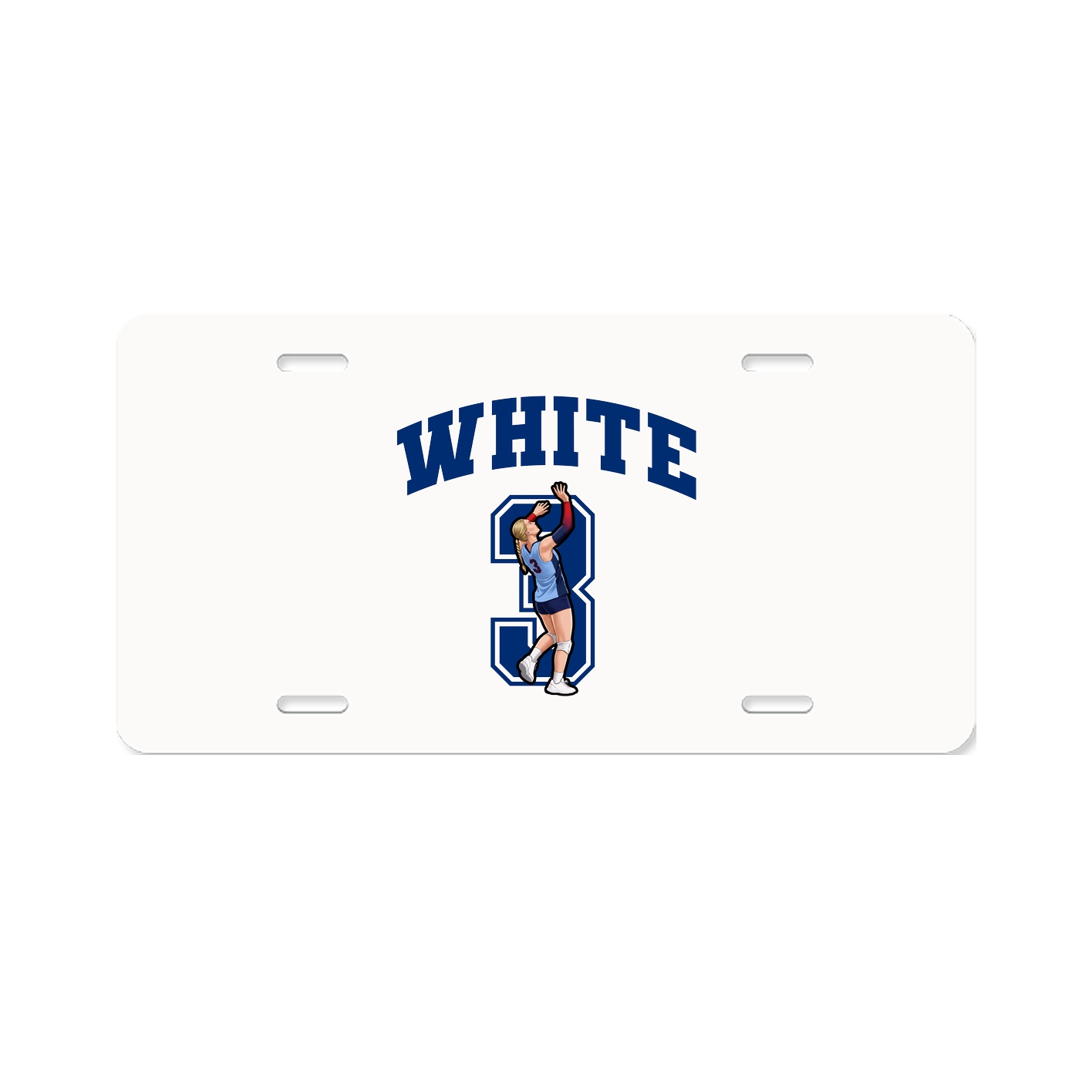 License Plate — Number in Classic