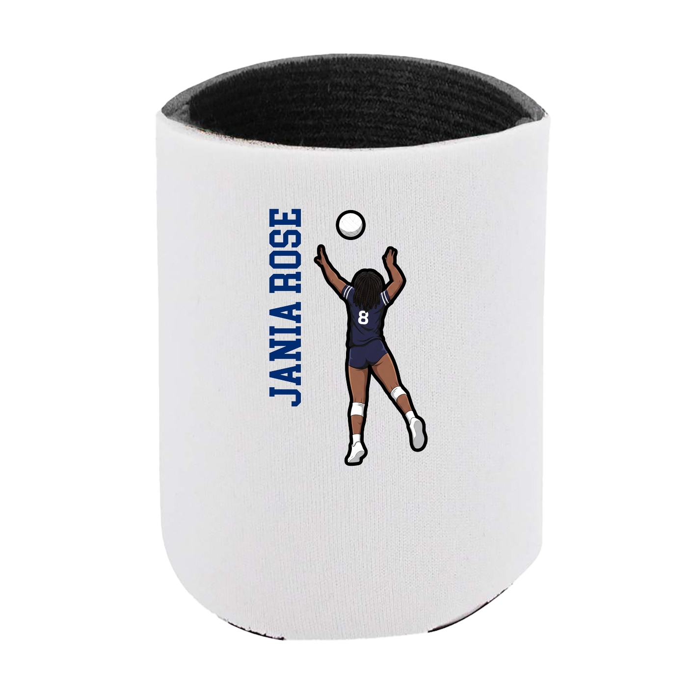 Can Holder — Name Vertical in White