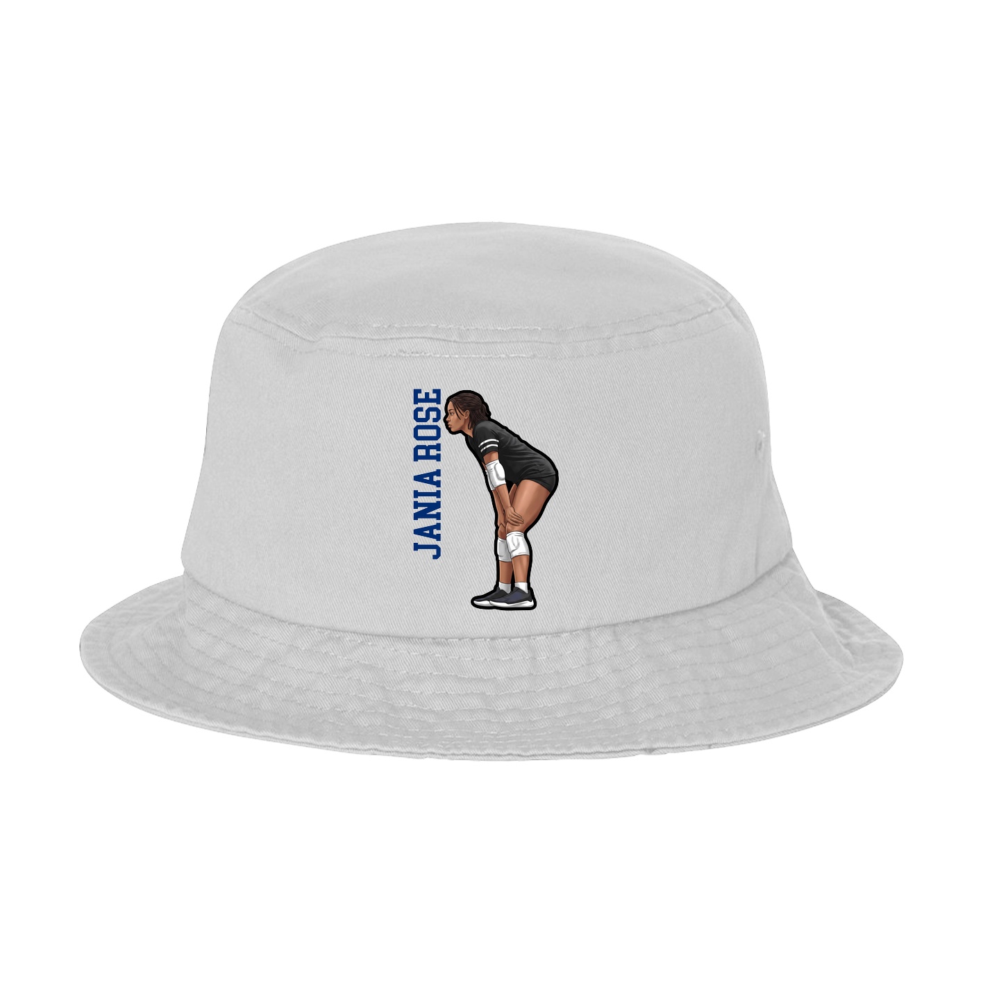 Bucket Cap — Name Vertical in White