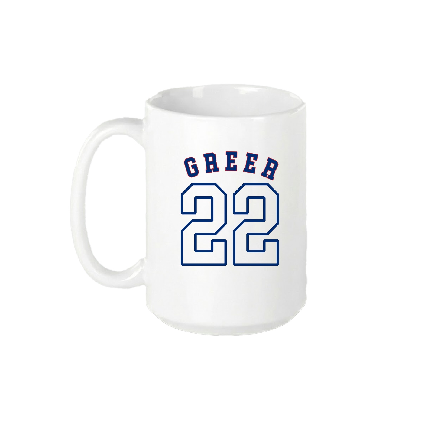 15oz Coffee Mug — Shirsey Arch in White