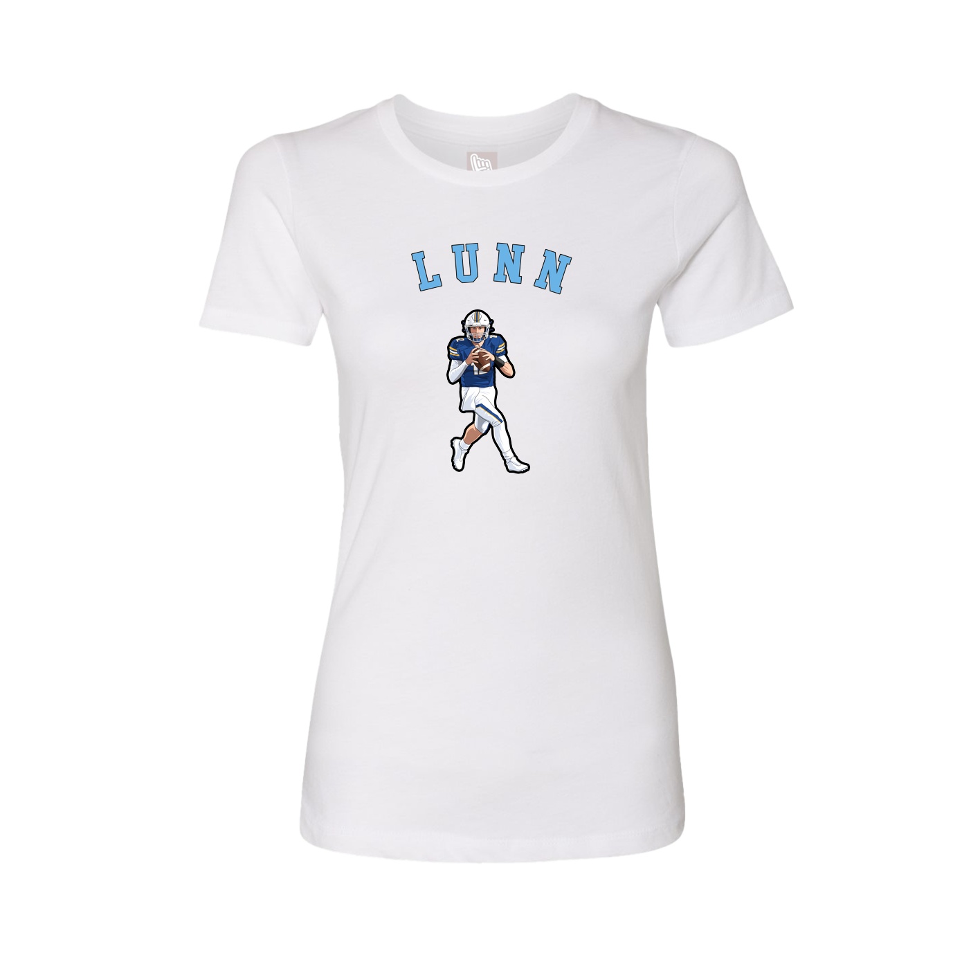 Fitted Women's Tee — Shirsey Arch in White