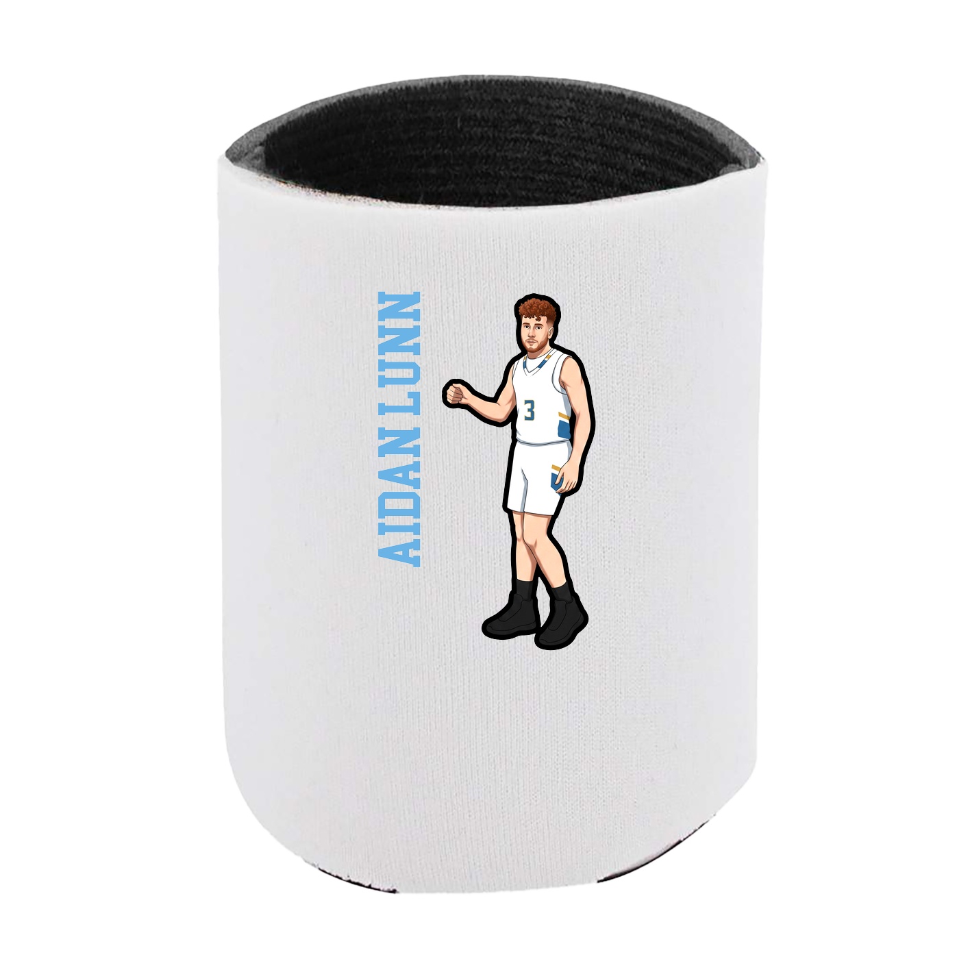 Can Holder — Name Vertical in White