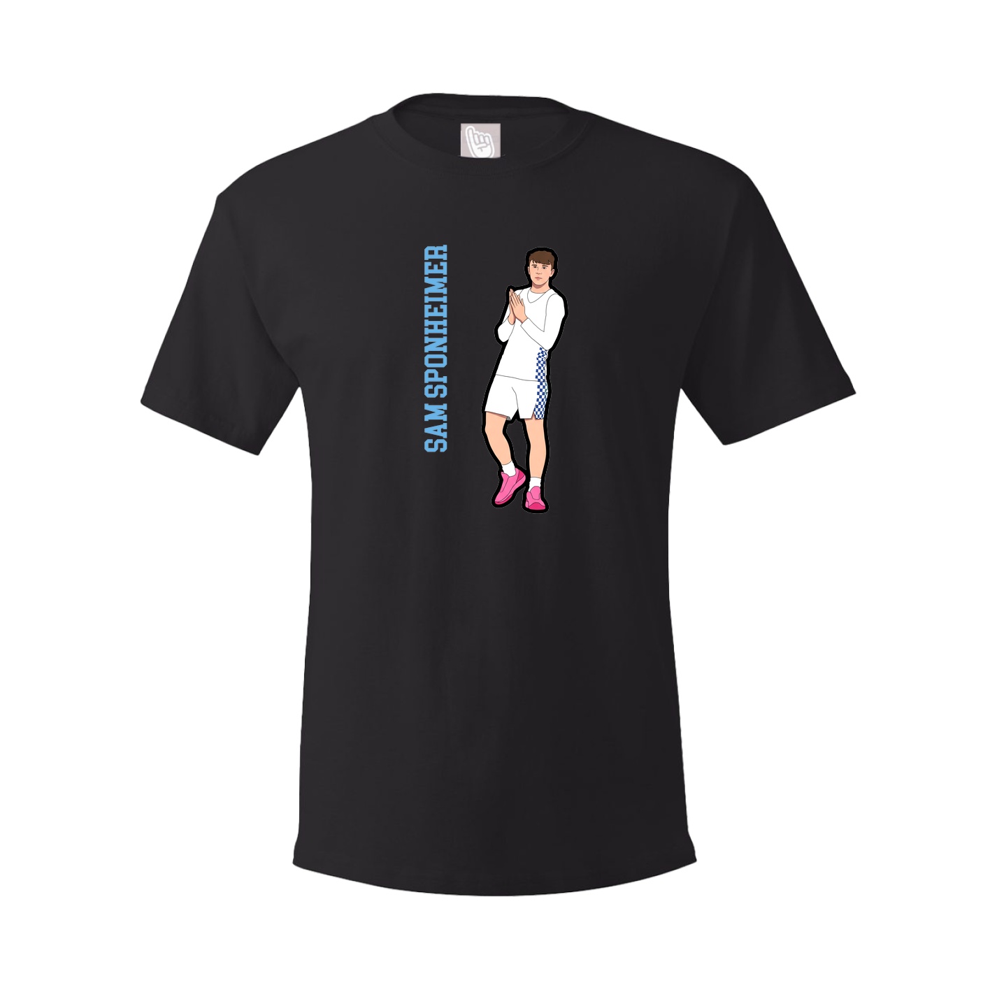 Youth Tee — Name Vertical in Black