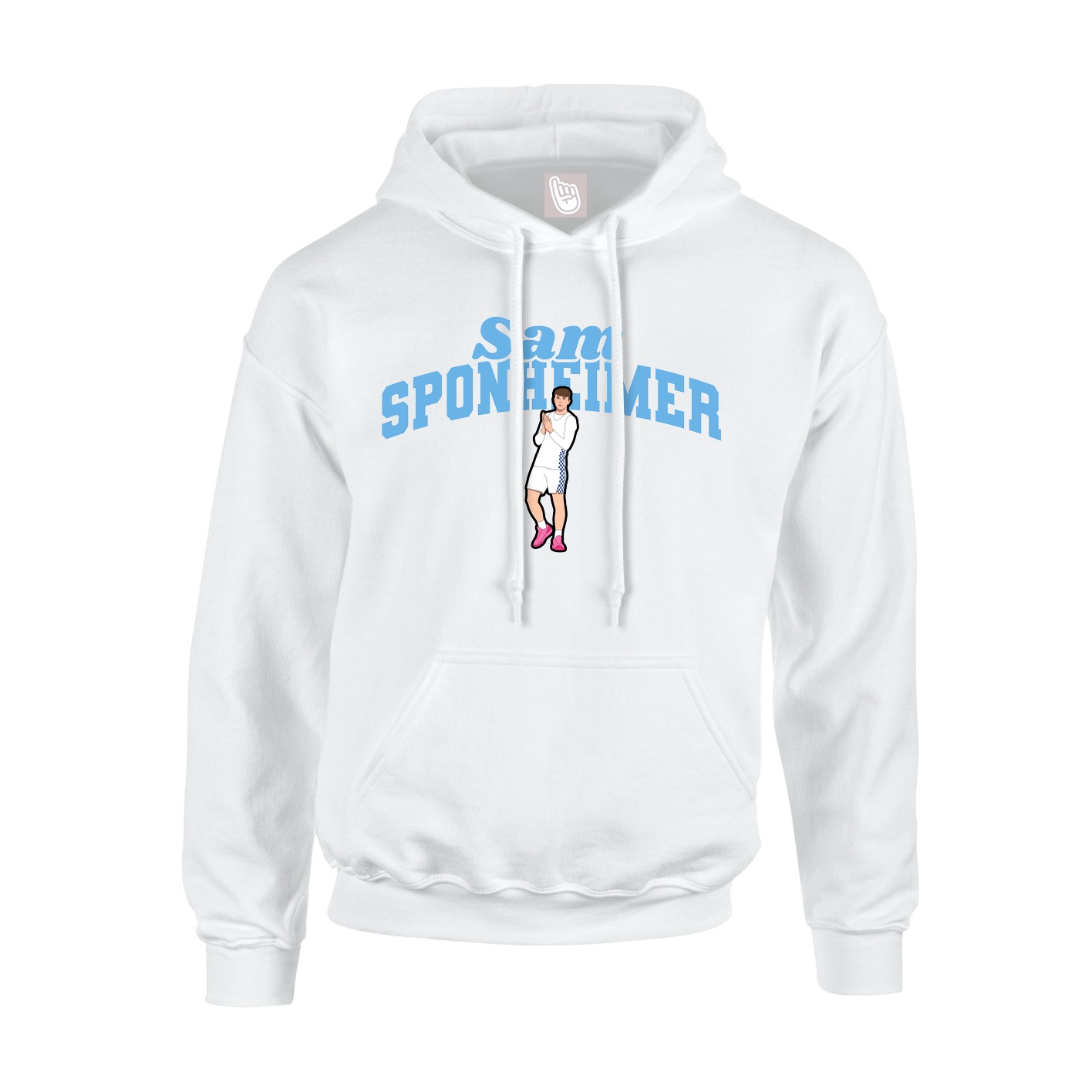 Hoodie — Signature Arch in White