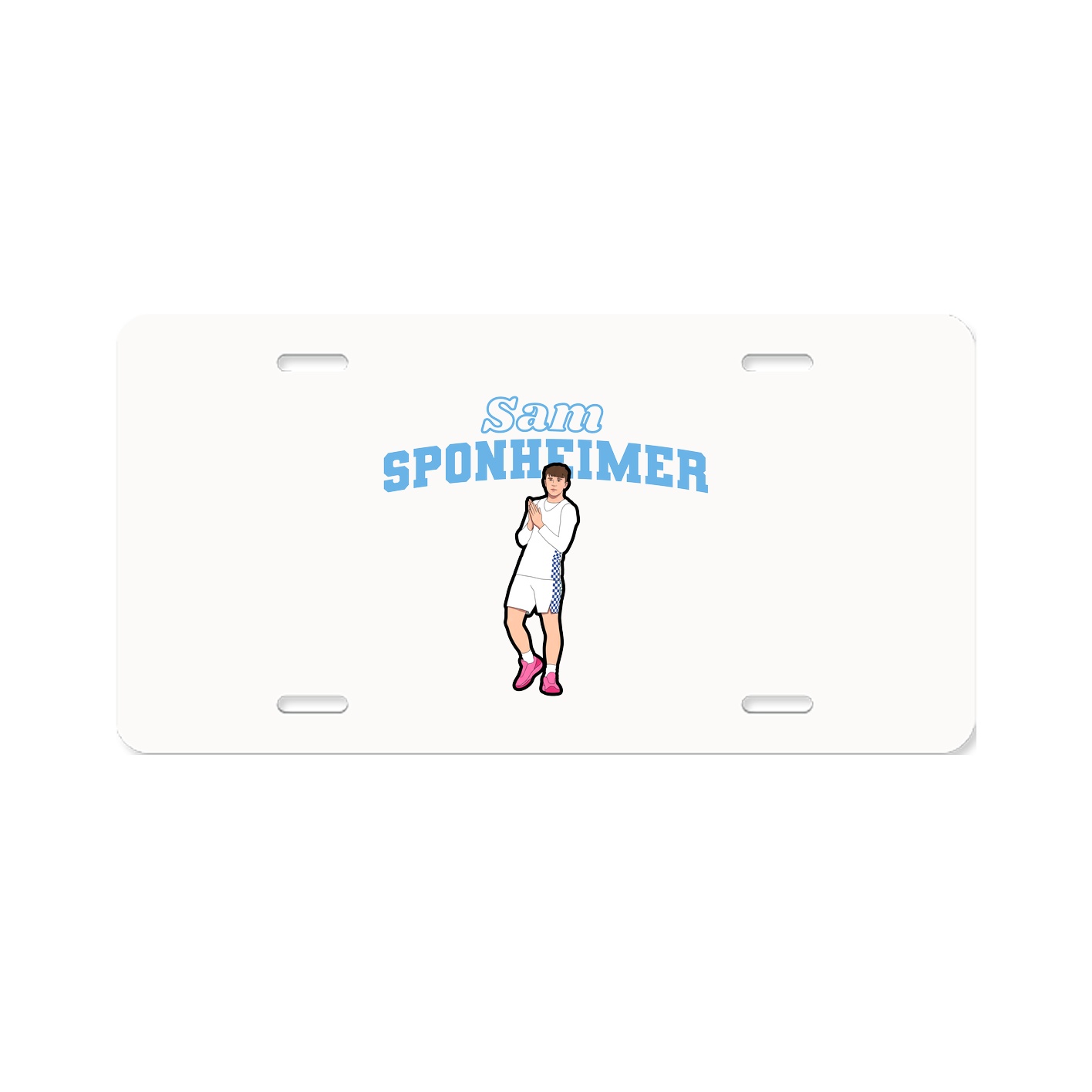 License Plate — Name Arch in Classic