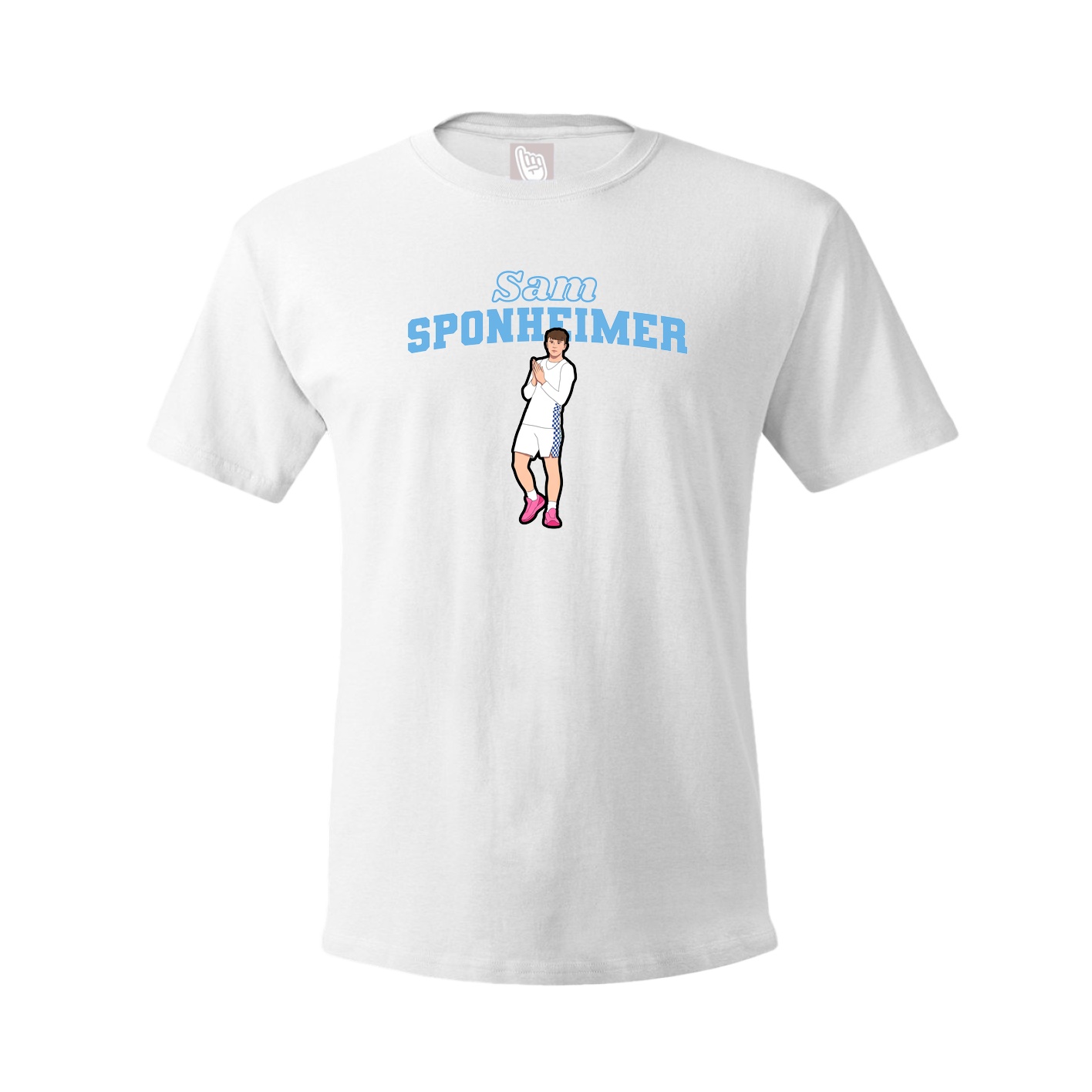 Youth Tee — Name Arch in White