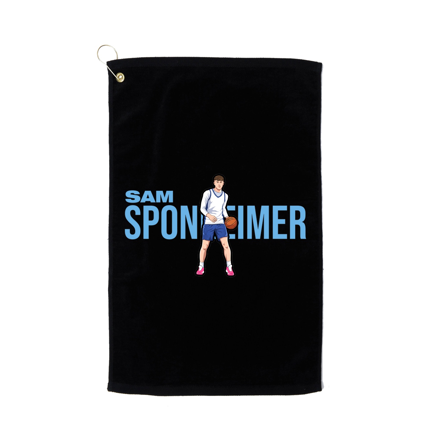 Golf Towel — Player Name in Black
