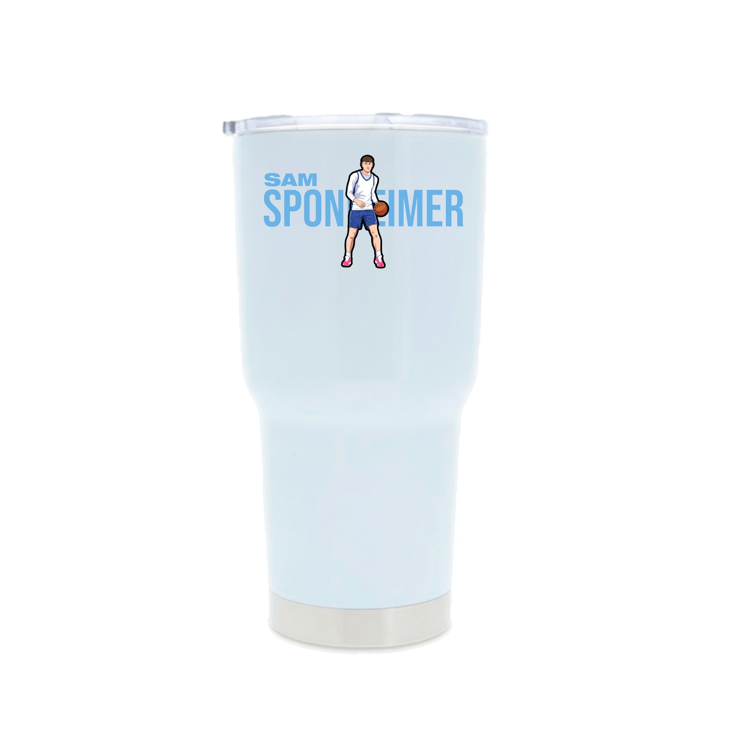 30oz Stainless Steel Tumbler — Player Name in White