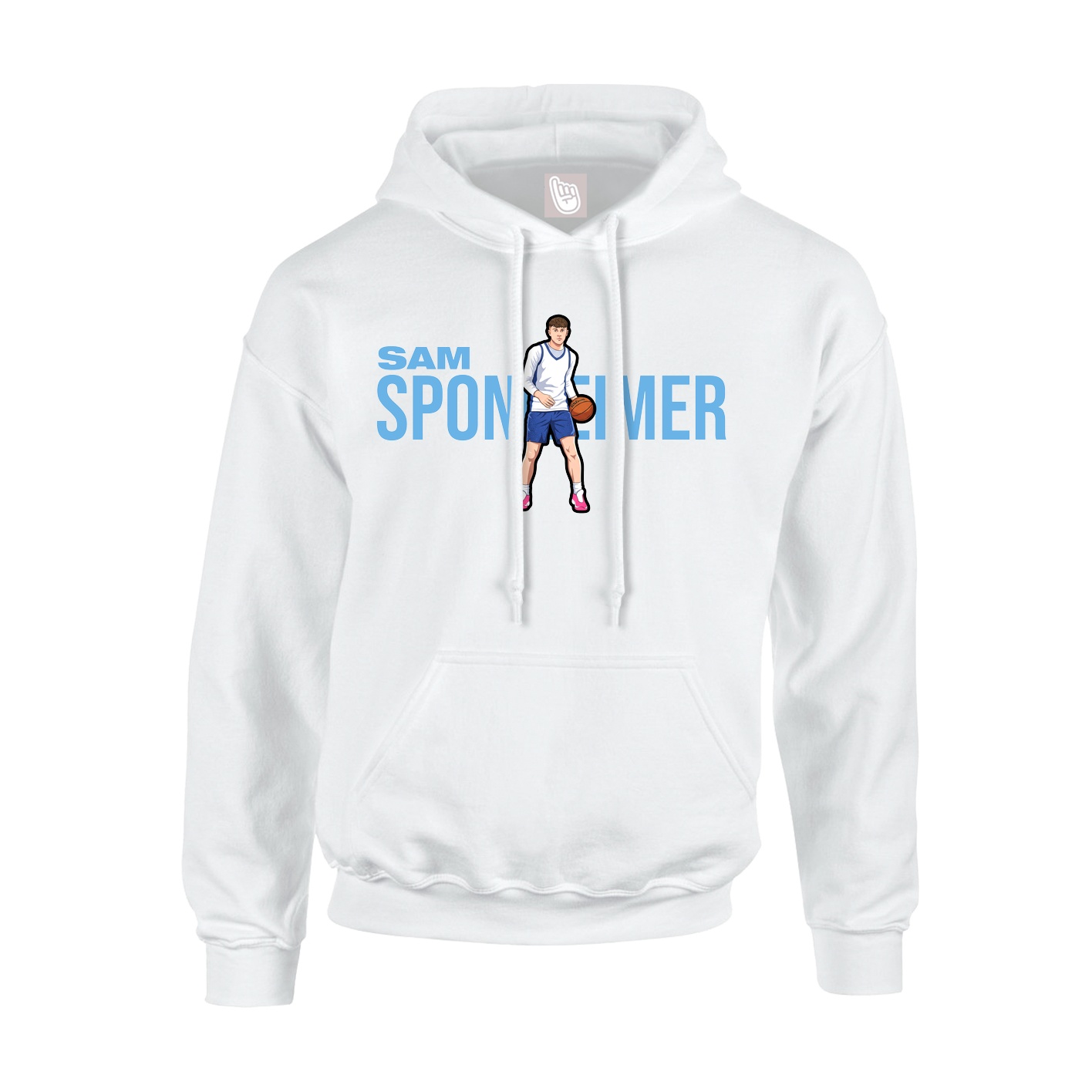Youth Hoodie — Player Name in White